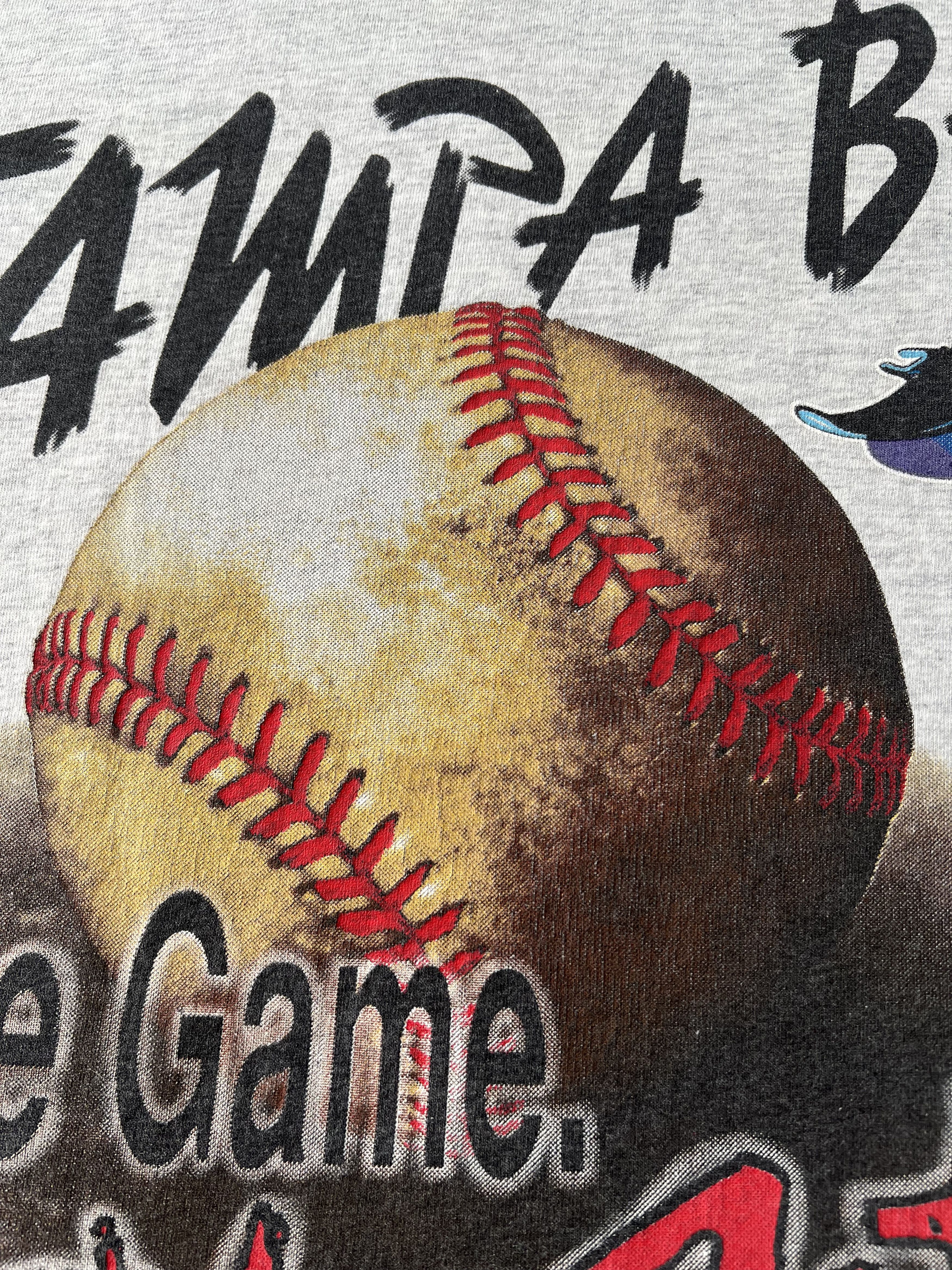 MLB Vintage 1995 Tampa Bay Devil Rays MLB Baseball Gray T-shirt Size US XL / EU 56 / 4 - 15 Thumbnail