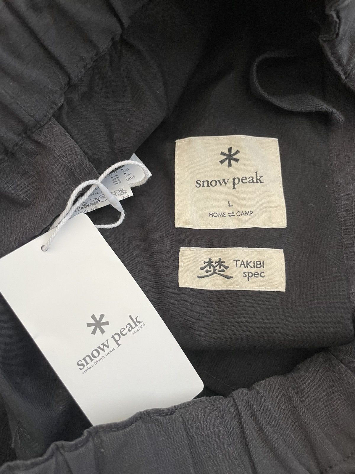 Snow Peak Snow Peak Takibi Light Ripstop Pants Black Large Size US 32 / EU 48 - 4 Thumbnail