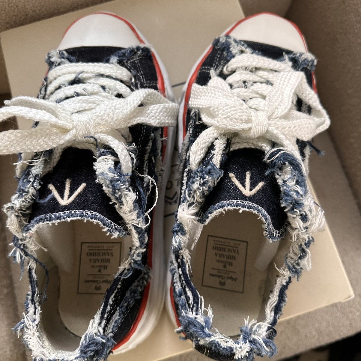 Maison MIHARA YASUHIRO Maison Mihara Yasuhiro x Nigel Cabourn Low Cut Denim Sneaker Size US 8 / EU 41 - 7 Thumbnail
