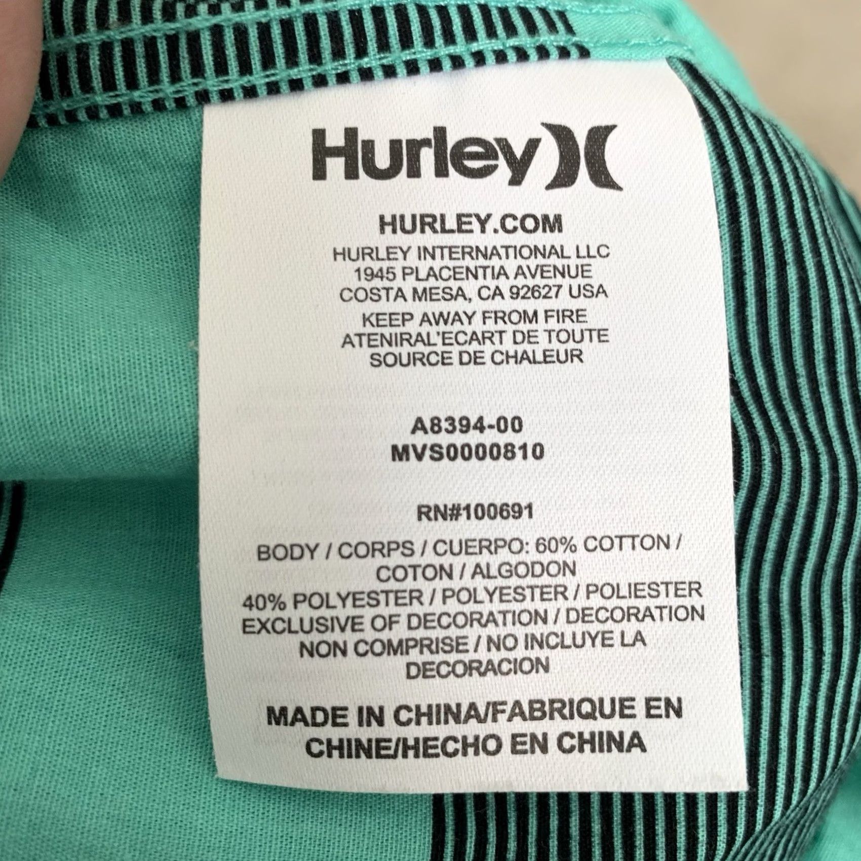 Hurley Hurley Shirt Mens XL Green Striped Woven Long Sleeve Button-Front Collared Shirt Size US XL / EU 56 / 4 - 4 Thumbnail