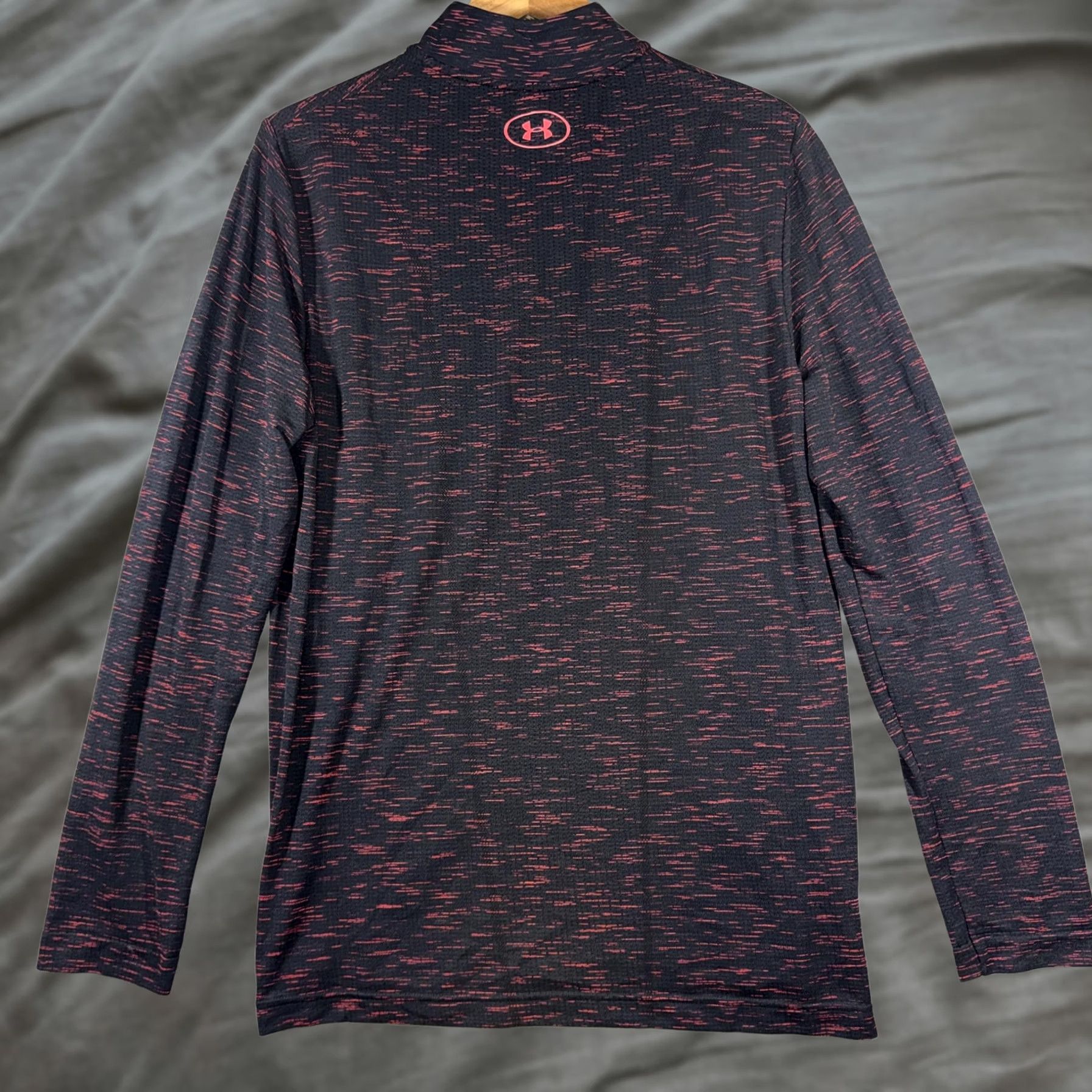 Under Armour Under Armour Threadborne HeatGear Pullover Long Sleeve Quarter Zip Men's Large Black 1/4 Zip Raglan Sleeve Moisture Wicking Quick Dry Lightweight Size US L / EU 52-54 / 3 - 1 Thumbnail