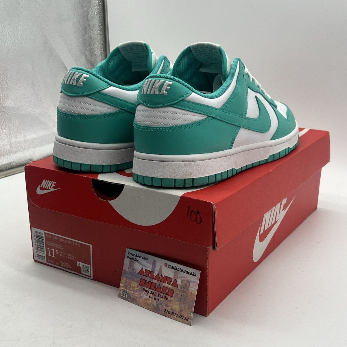 Nike Nike dunk low clear Jade Size US 11.5 / EU 44-45 - 5 Thumbnail