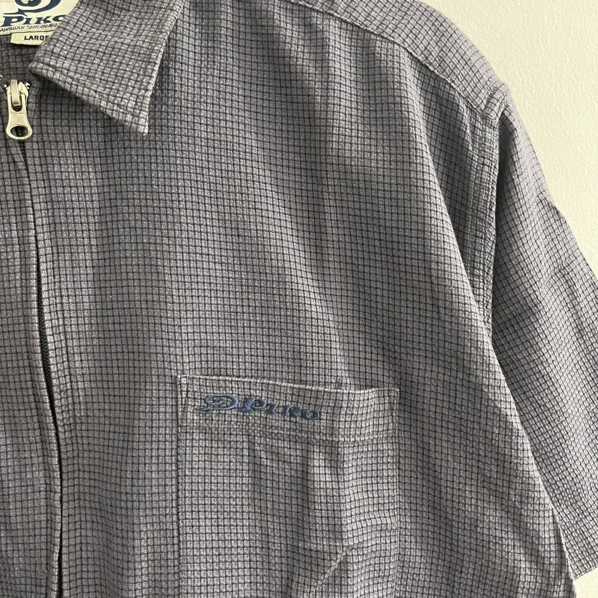 Other Piko - Small Plaid Zip Shirt Size US L / EU 52-54 / 3 - 4 Thumbnail