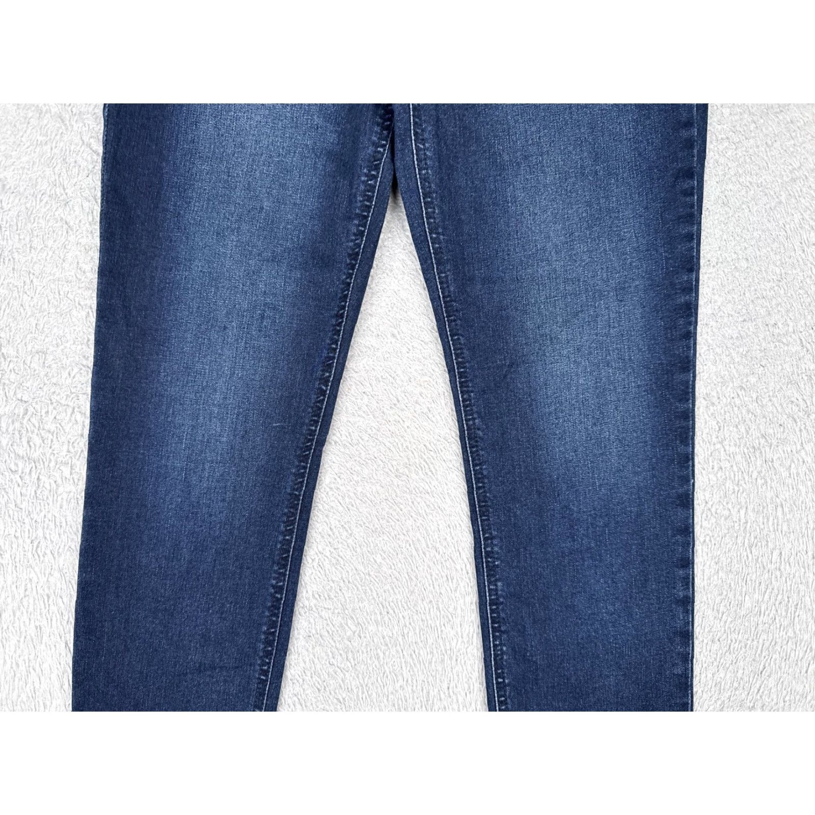 Old Navy Old Navy Jeans Womens 6 Rockstar Super Skinny Ankle Dark Wash Raw Hem Stretch Size 28" / US 6 / IT 42 - 3 Thumbnail