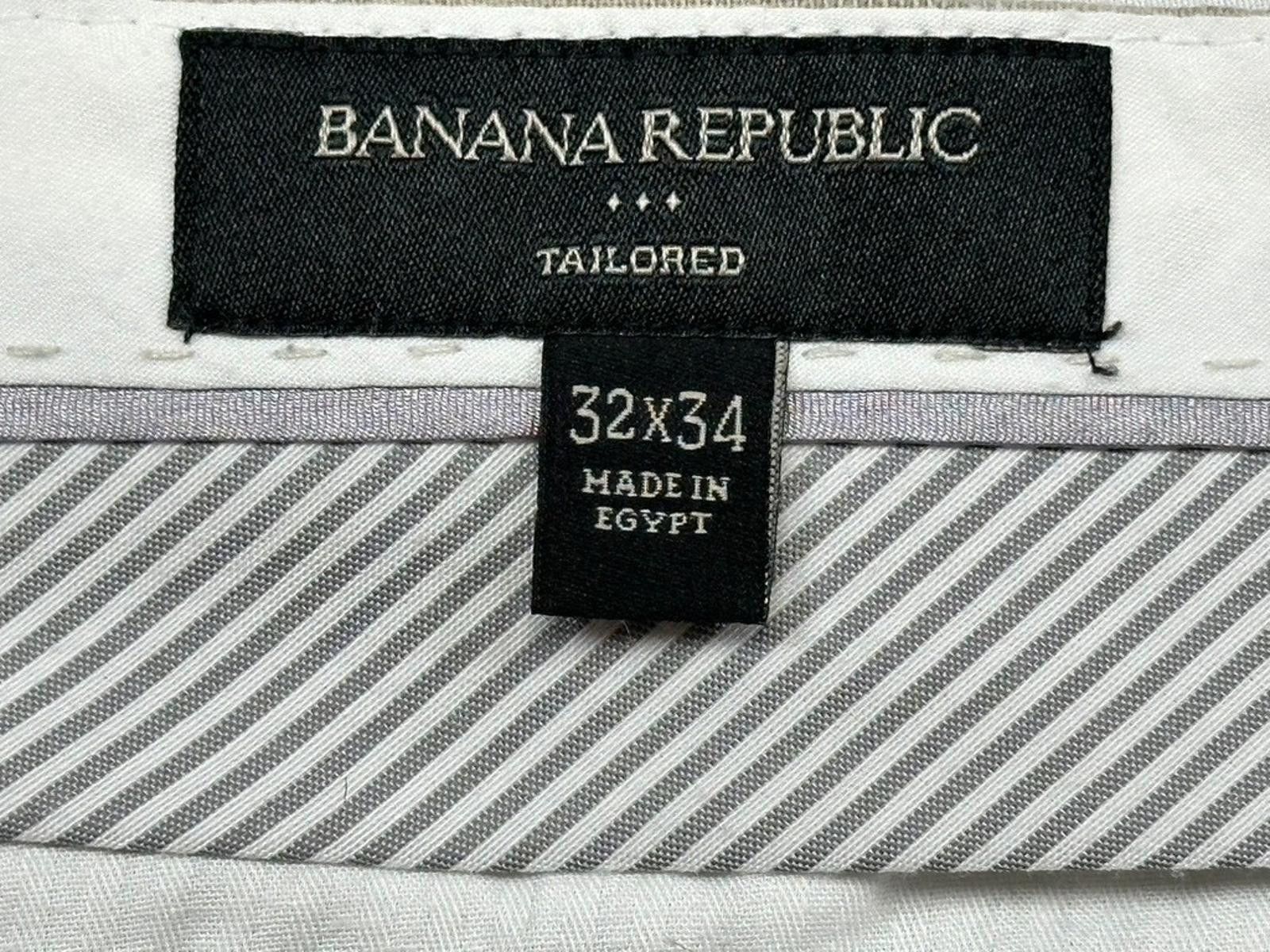Banana Republic Banana Republic Tailored Flat Front Chinos Brown Mens 32/34 Size US 32 / EU 48 - 6 Thumbnail