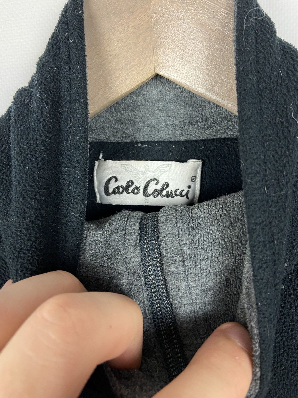 Carlo Colucci × Designer Carlo Colucci 1/4 Zip Mens Back Sweater Logo Long Sleeve Size US M / EU 48-50 / 2 - 7 Thumbnail