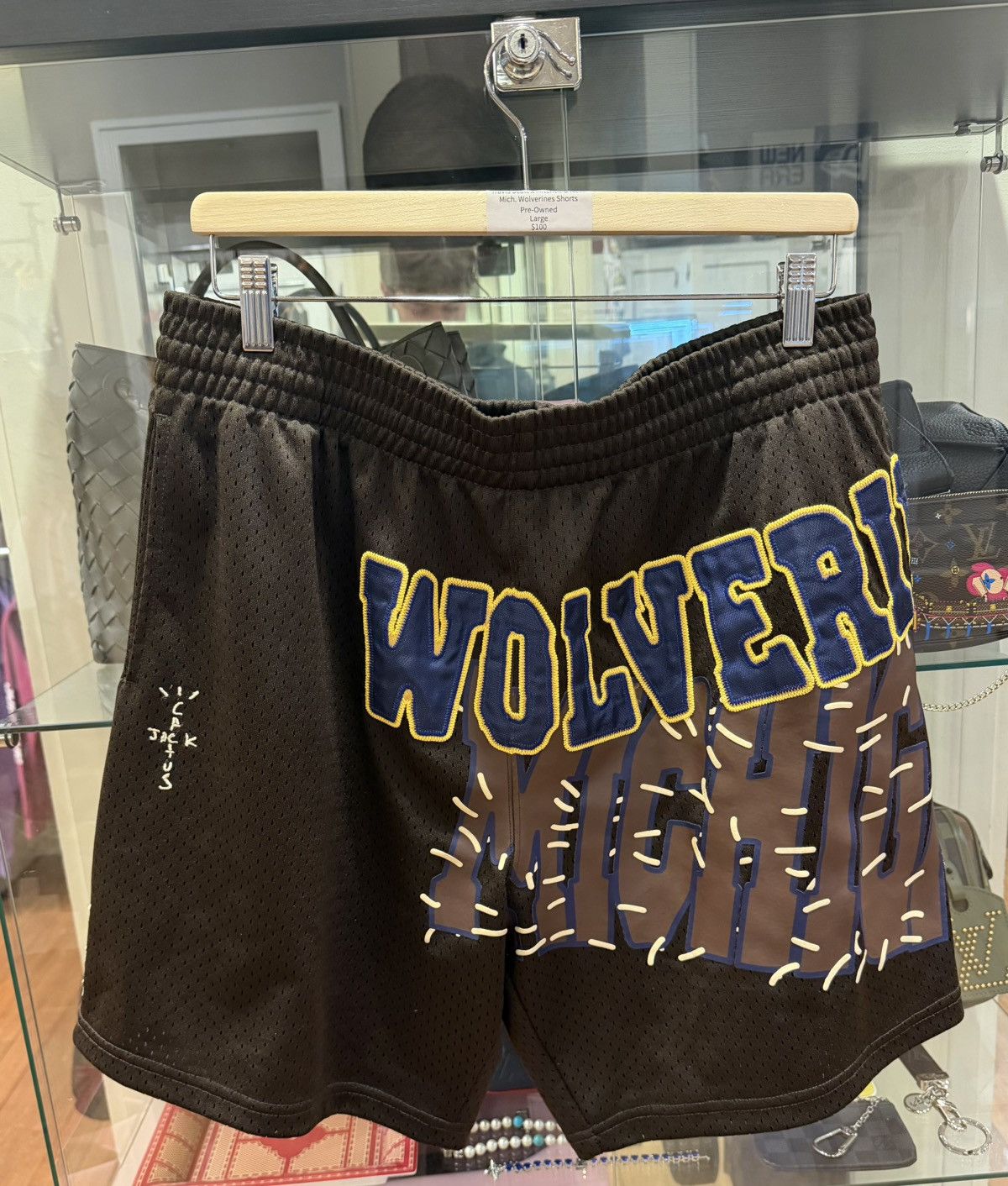 Mitchell & Ness × Travis Scott Travis Scott x Mitchell & Ness Mich. Wolverines Shorts Size US 34 / EU 50 - 1 Thumbnail