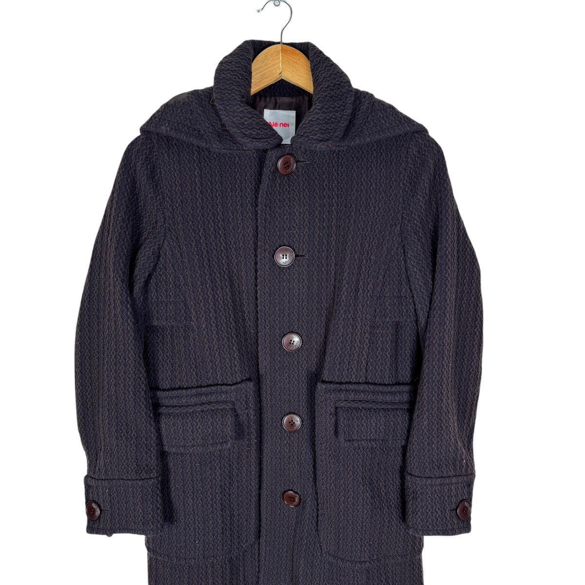 Ne-Net 🌟NE NET ISSEY MIYAKE HOODIE LONG JACKET Size M / US 6-8 / IT 42-44 - 3 Thumbnail