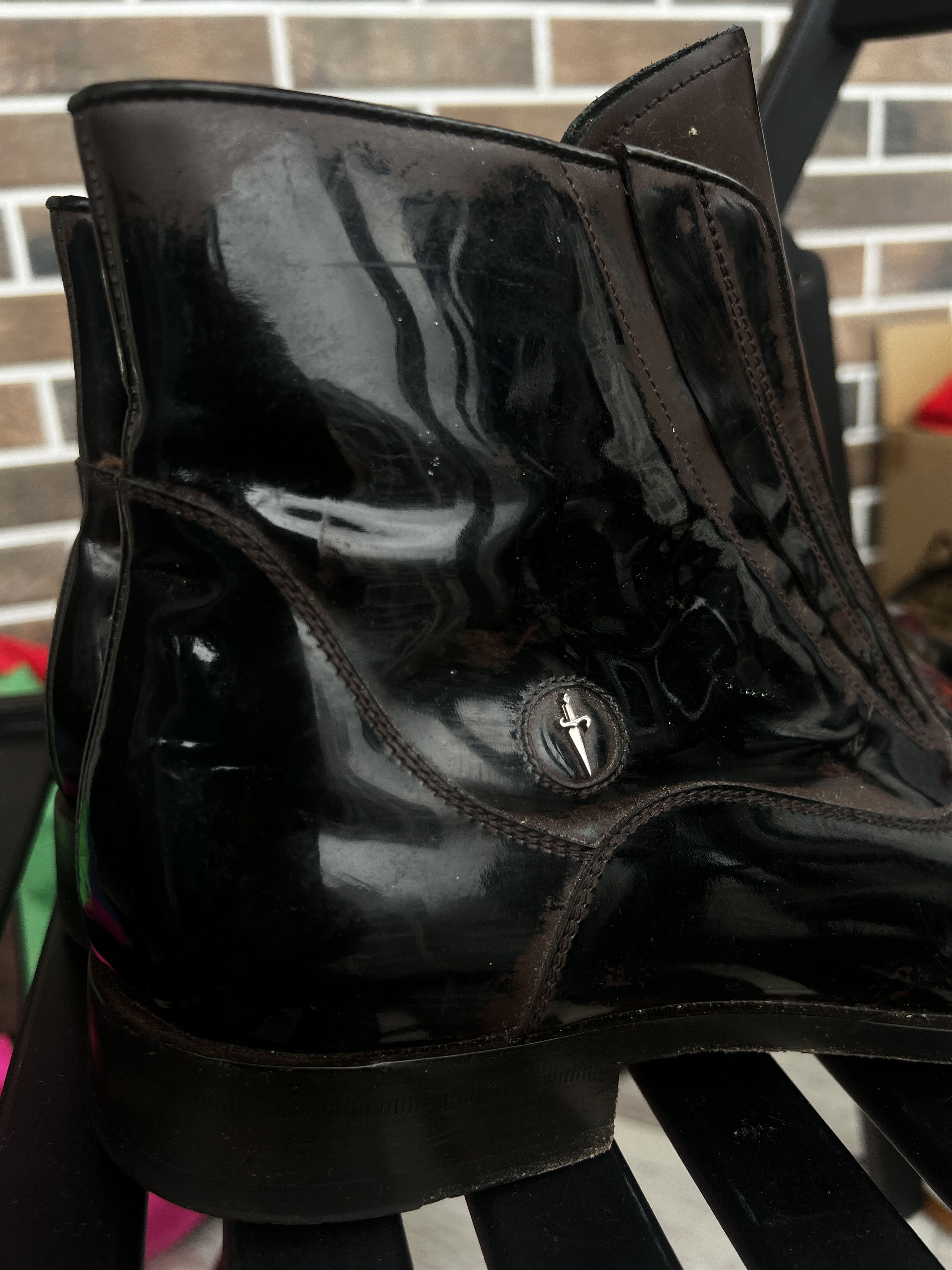 Designer × Paciotti CESARE PACIOTTI VINTAGE CHELSEA BOOTS Size US 10.5 / EU 43-44 - 2 Thumbnail
