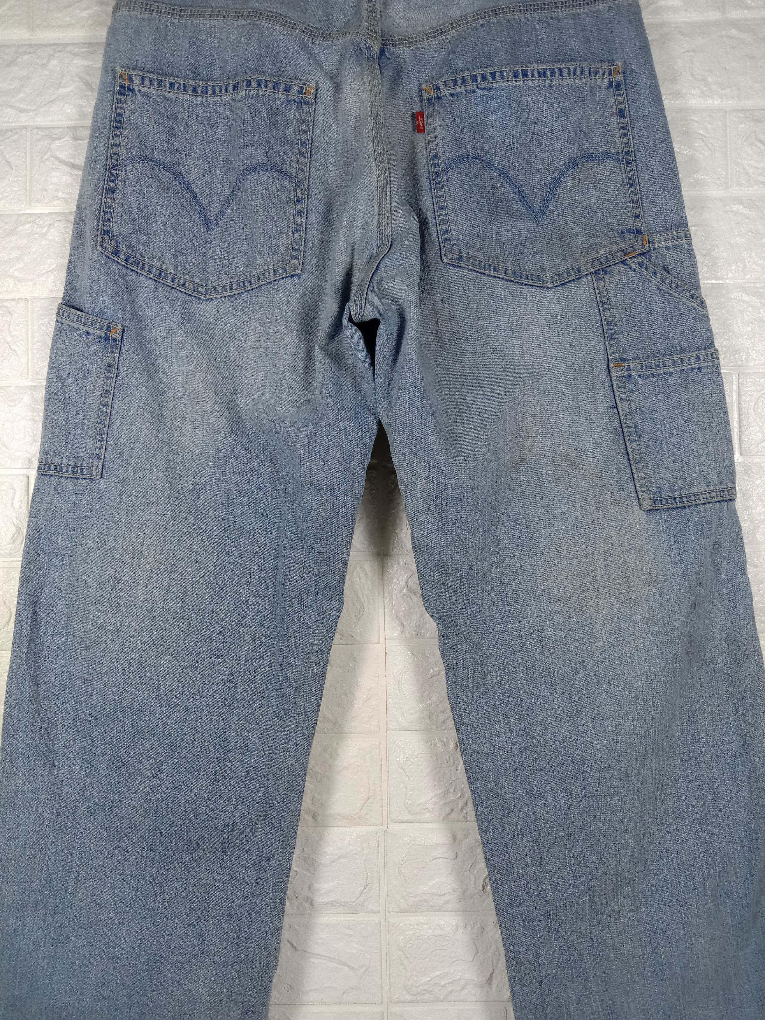 Levi's Vintage Levi's Carpenter Light Wash Loose Straight Jeans Size US 33 - 7 Thumbnail