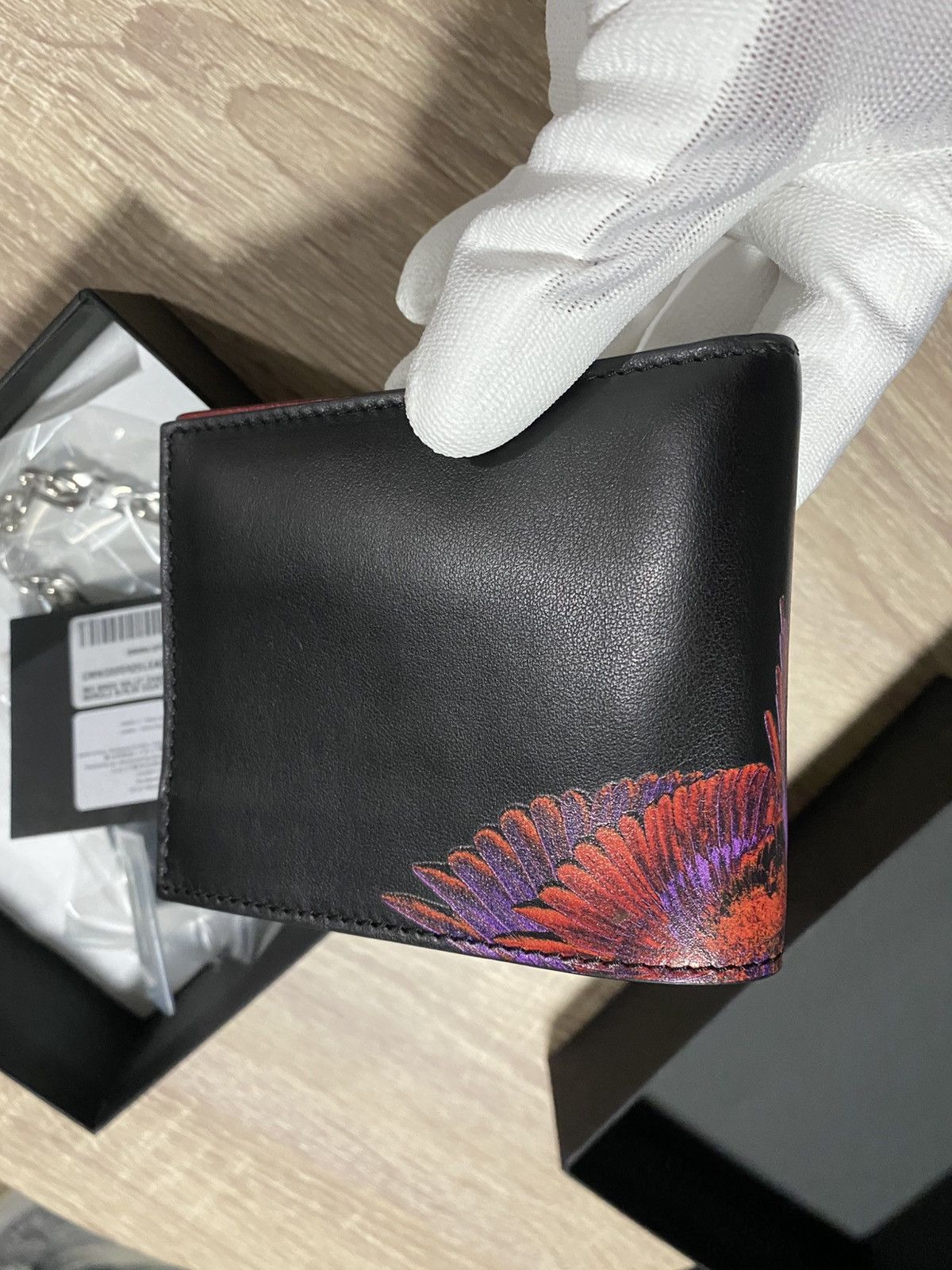 Marcelo Burlon Marcelo Burlon Leather Red Wings Wallet With Chain Size ONE SIZE - 7 Thumbnail