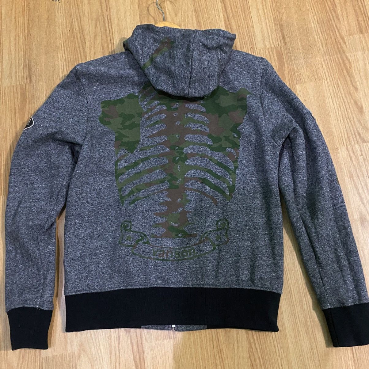 Vanson Leathers Vanson leathers skeleton ziphoodie Size US M / EU 48-50 / 2 - 4 Thumbnail