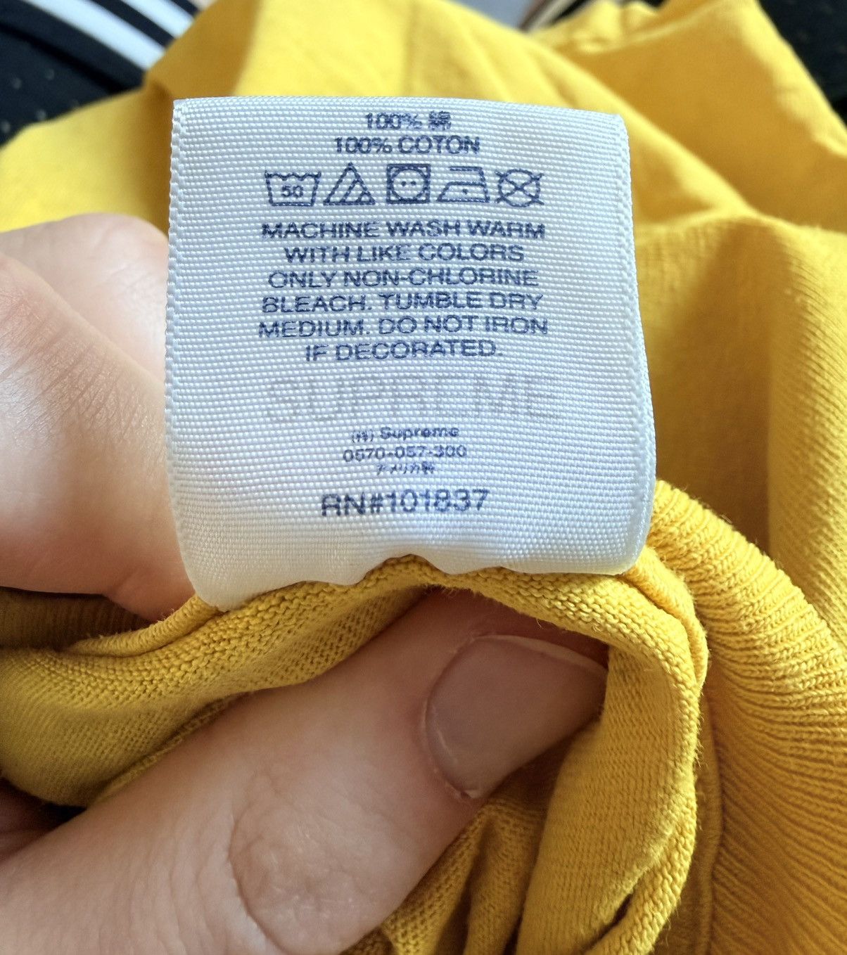 Supreme Supreme New York Tradition Tee Yellow Size M Size US M / EU 48-50 / 2 - 4 Thumbnail