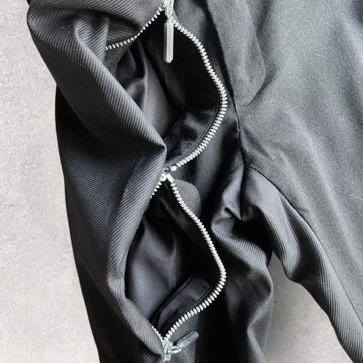 Balenciaga Nicolas Ghesquière Archive Zip Details Woven Contrast Pants Size US 32 / EU 48 - 3 Thumbnail