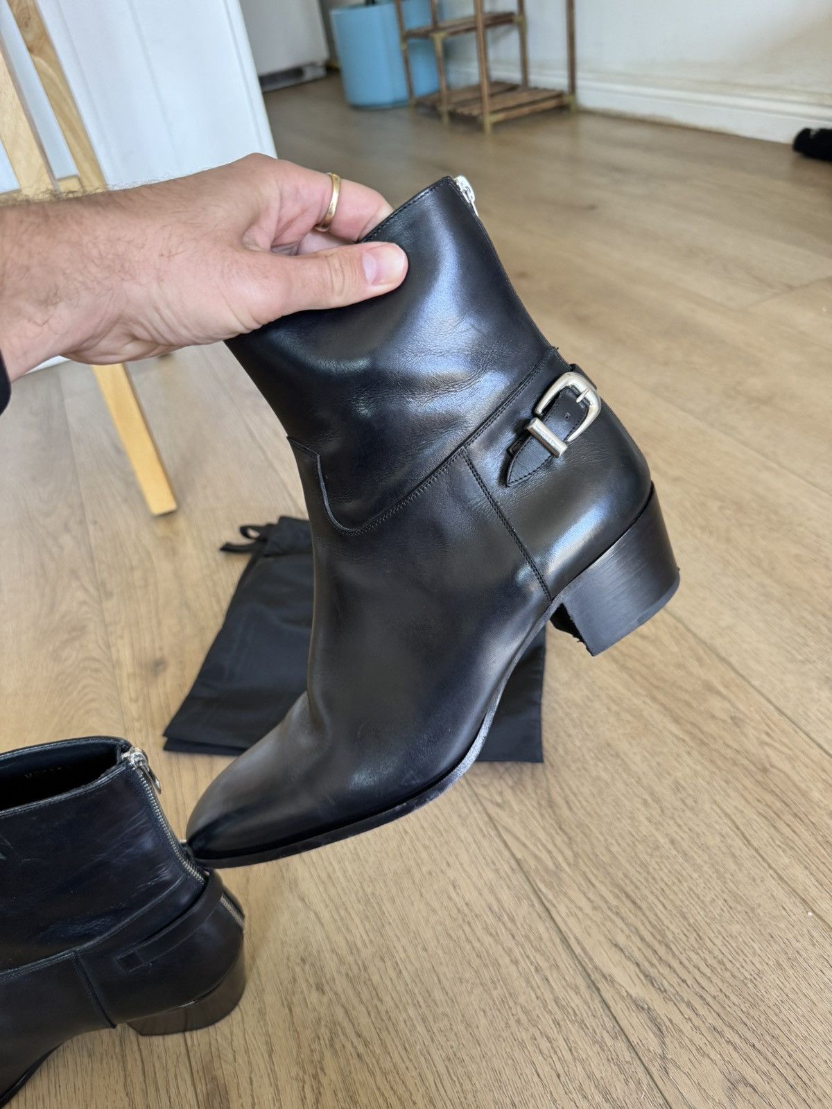 Celine Rear Zip Jacno Boots Size US 11 / EU 44 - 5 Thumbnail