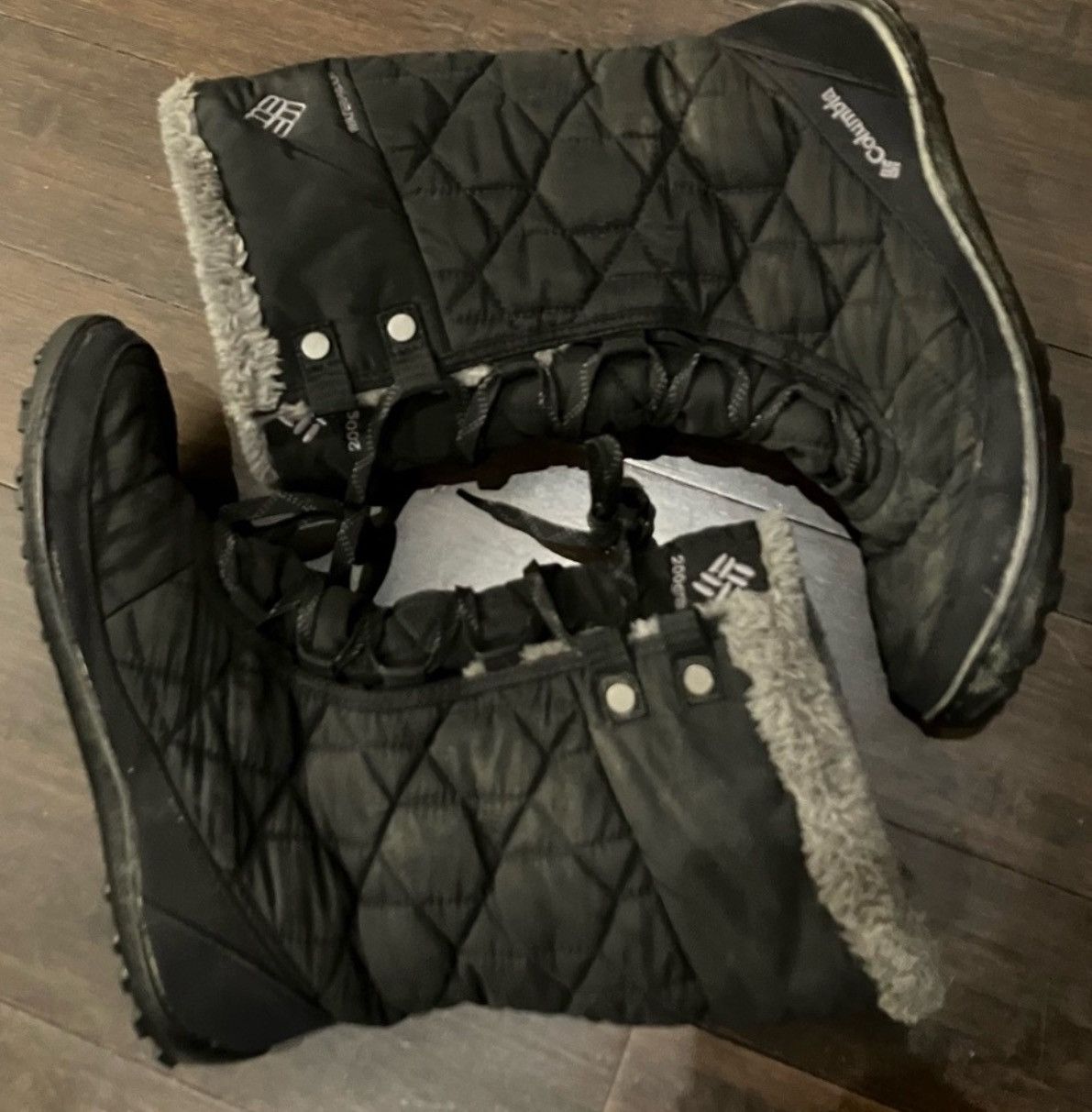 Columbia Columbia black winter boots. 200gram. Waterproof. EUC! Size US 9 / IT 39 - 3 Thumbnail