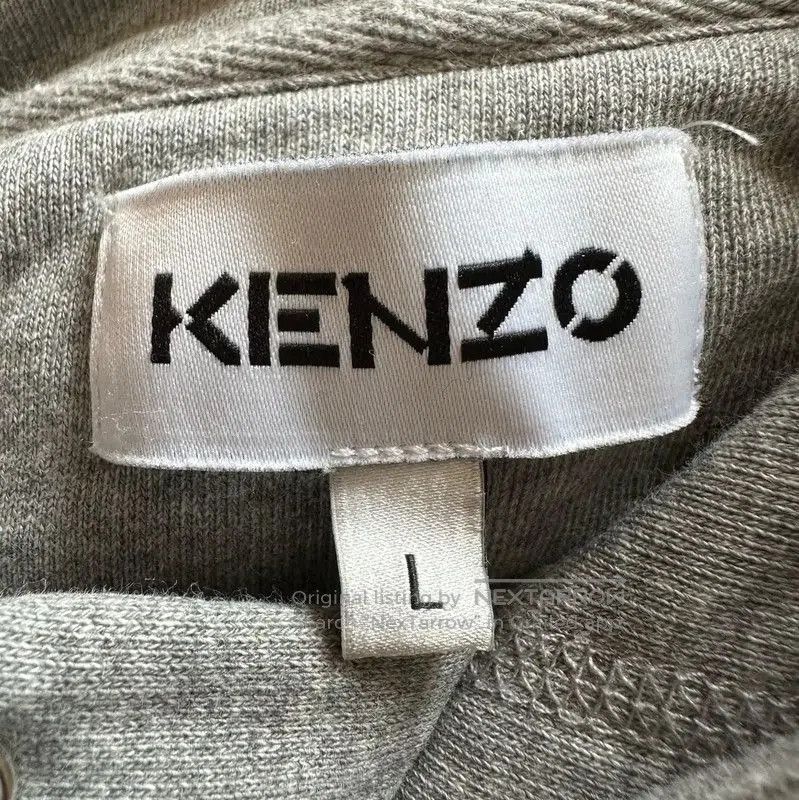 Kenzo KENZO Men's Gray Cotton Hoodie Size L . Size US L / EU 52-54 / 3 - 4 Thumbnail