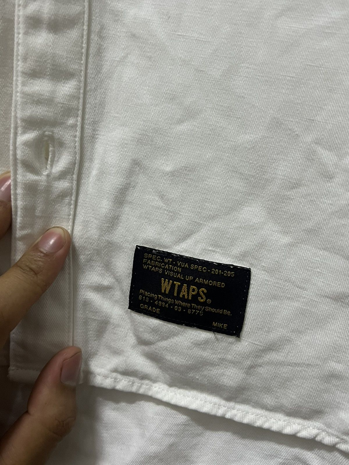 Wtaps WTAPS White Long Sleeve Button Up Shirt Size US M / EU 48-50 / 2 - 12 Thumbnail