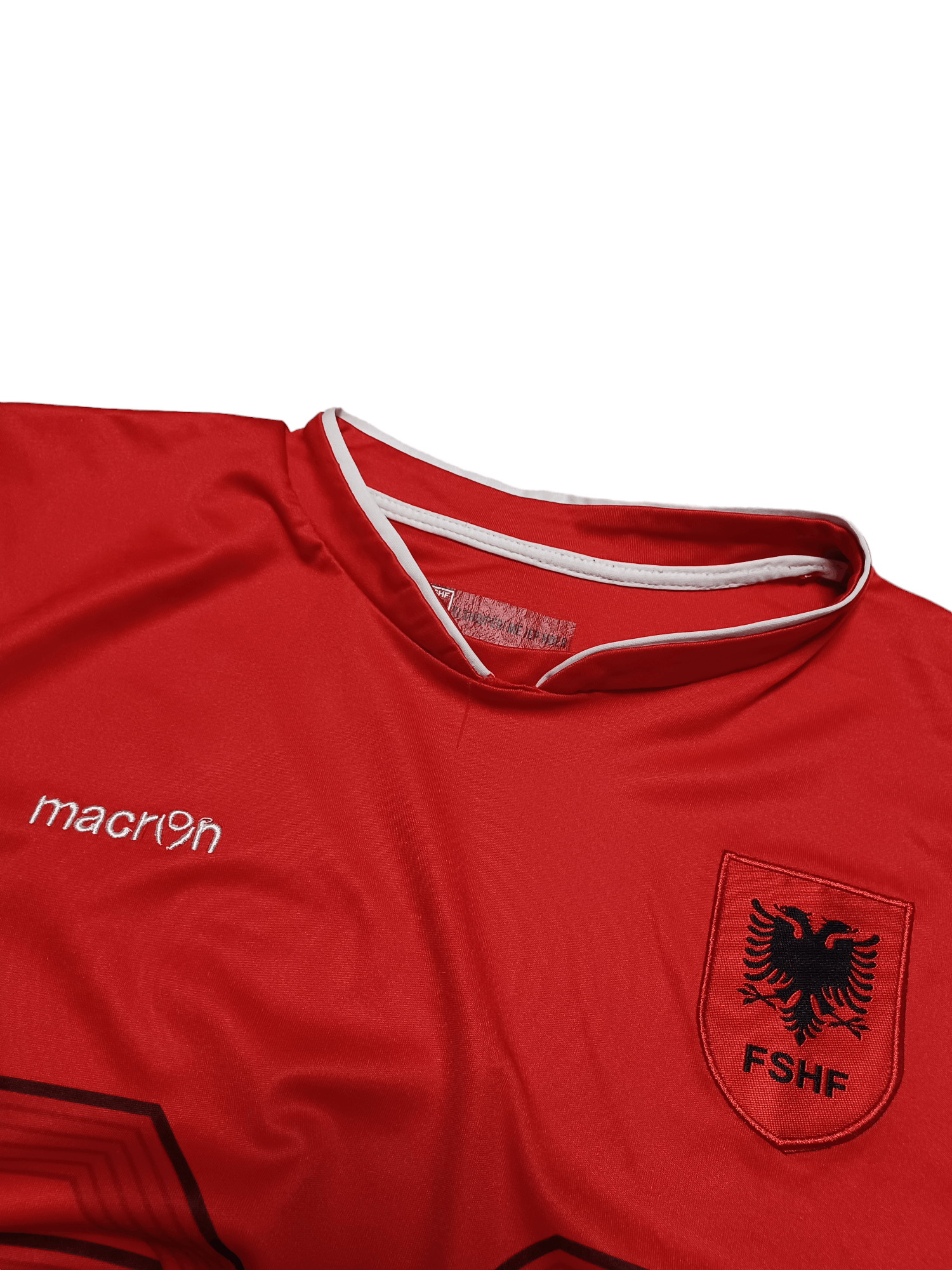 Macron 2016 ALBANIA NATIONAL SOCCER TEAM MACRON VINTAGE JERSEY Size US L / EU 52-54 / 3 - 3 Thumbnail