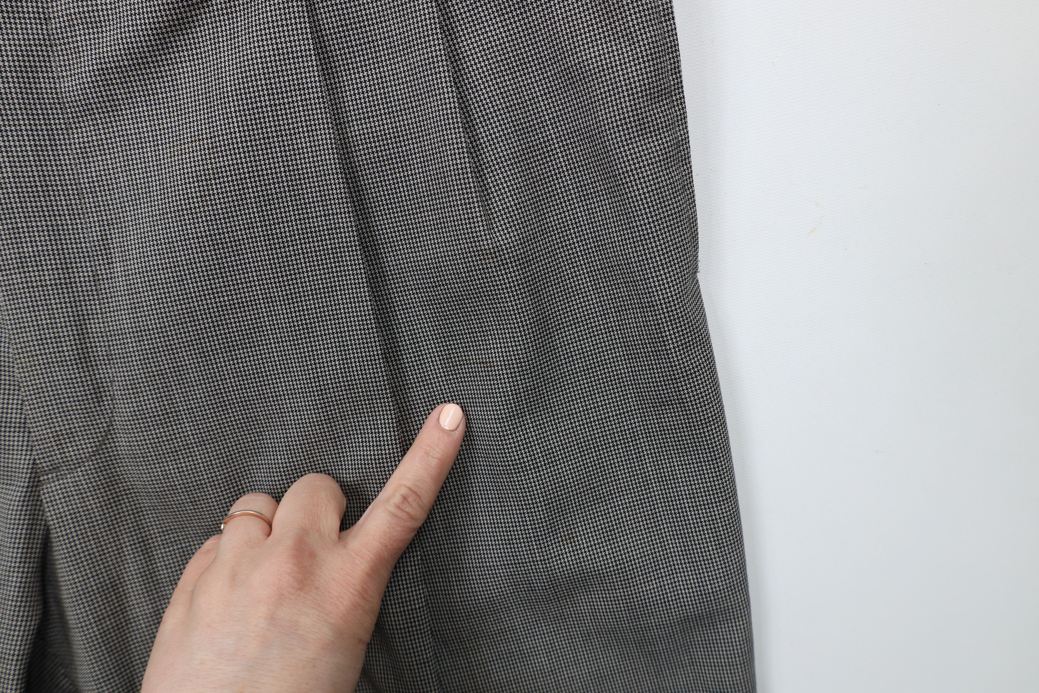 Vintage Vintage 90s Streetwear Wool Houndstooth Wide Leg Chino Pants Size US 36 / EU 52 - 6 Thumbnail