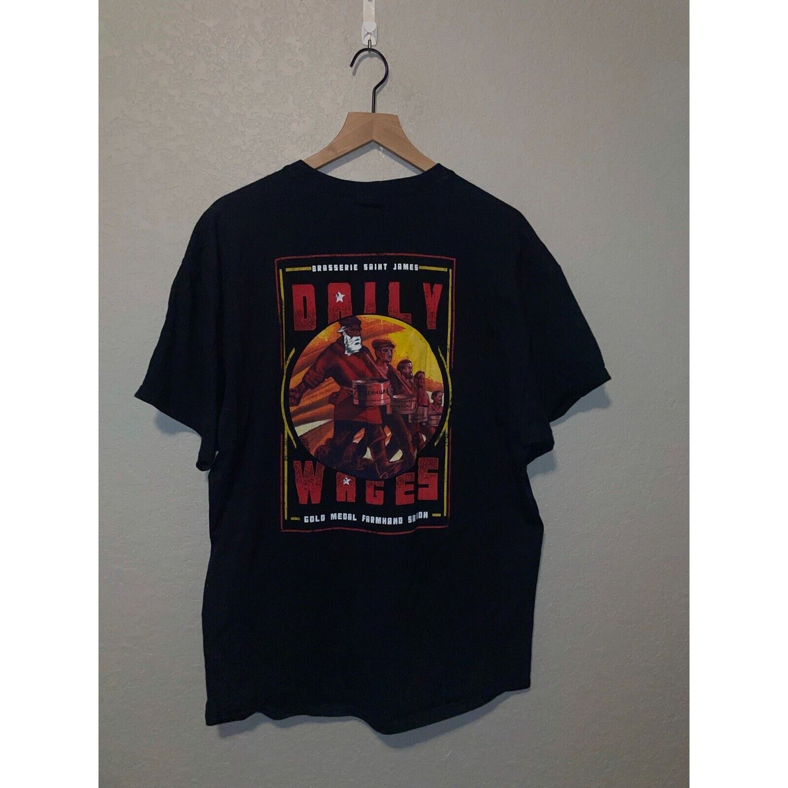Vintage Vintage Brasserie Saint James Shirt Reno Daily Wages Saison Size US XL / EU 56 / 4 - 7 Thumbnail