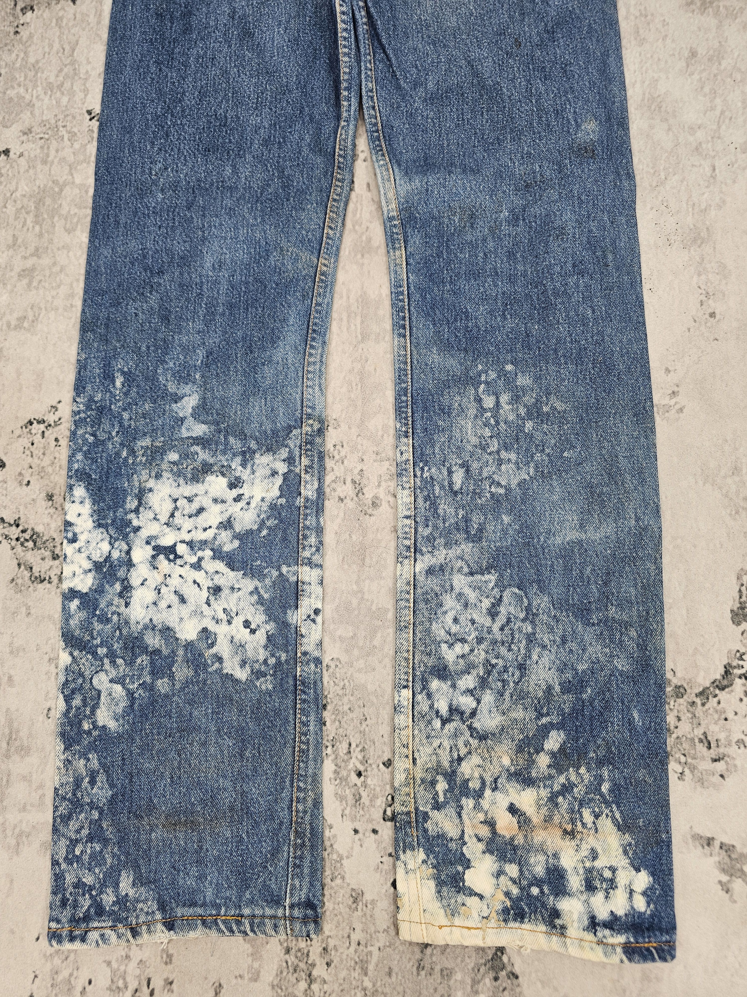 Levi's Vintage Clothing Vitg90's LEVIS 501 Bleached Effect Jeans Made In USA L0554 Size US 29 - 3 Thumbnail