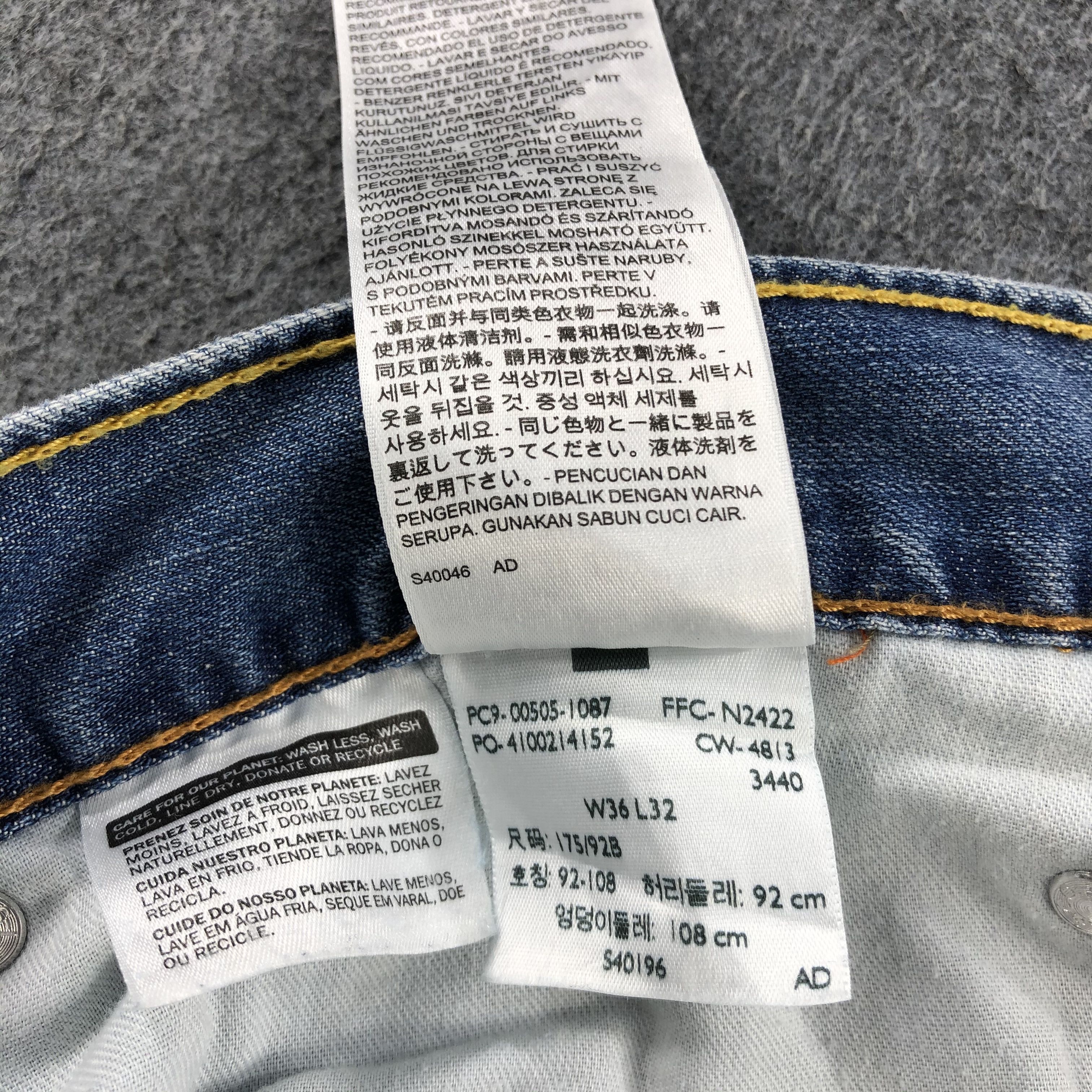 Levi's Vintage Blue Wash Levis 505 Jeans-J2094 Size US 38 / EU 54 - 11 Thumbnail