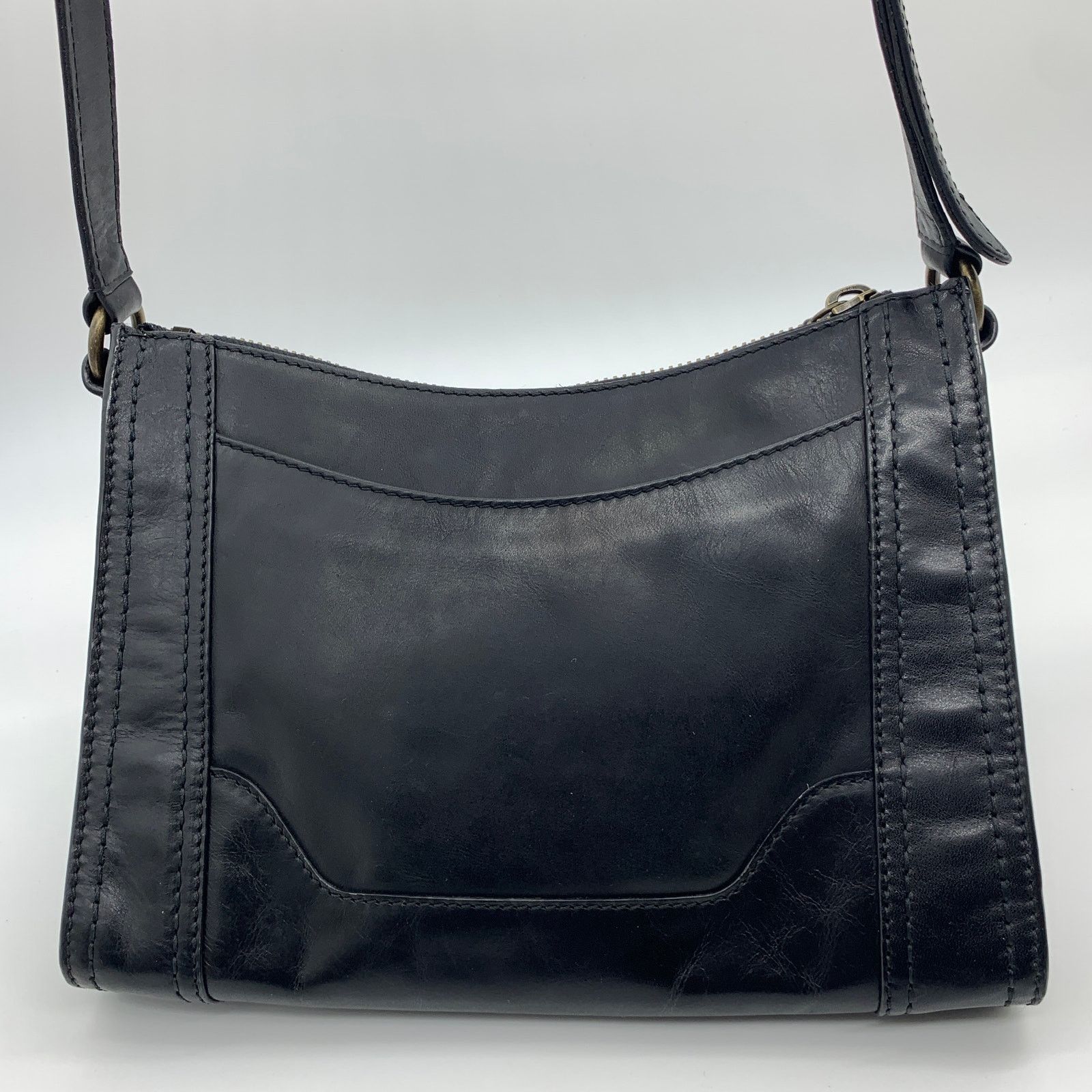 Frye Frye Leather Handbags Studded Floral Zip Crossbody Black Size ONE SIZE - 2 Thumbnail