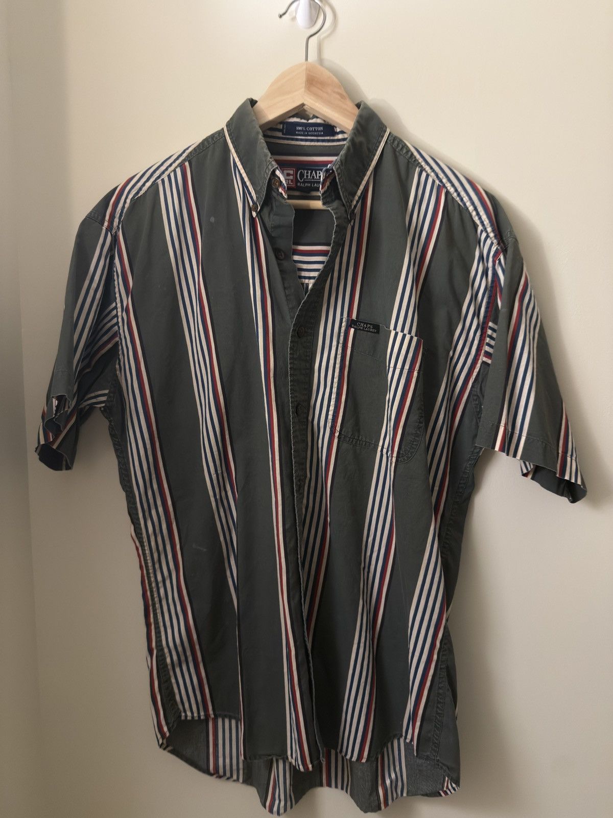 Chaps Ralph Lauren Chaps Ralph Lauren Short Sleeve Button Down - Stains Size US M / EU 48-50 / 2 - 1 Thumbnail