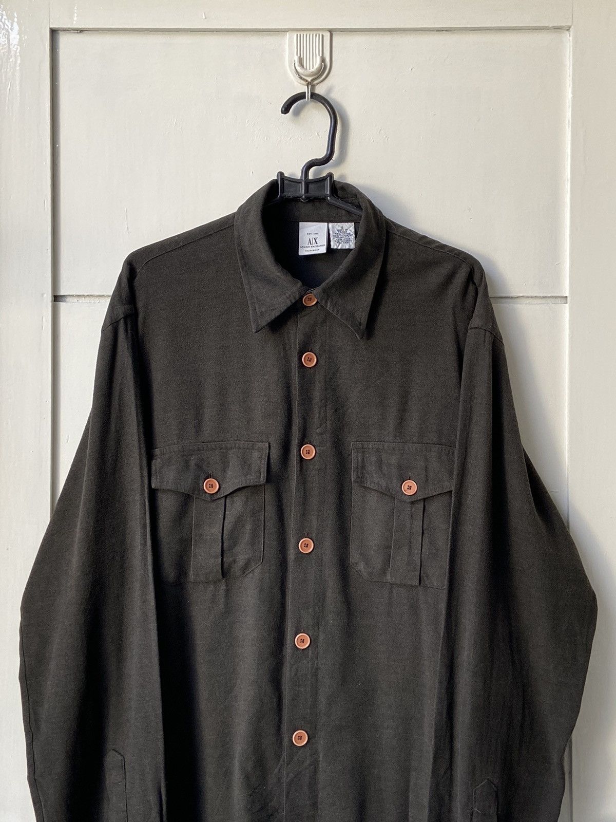 Armani Exchange ARMANI EXCHANGE Brown Shirt Size US S / EU 44-46 / 1 - 10 Thumbnail