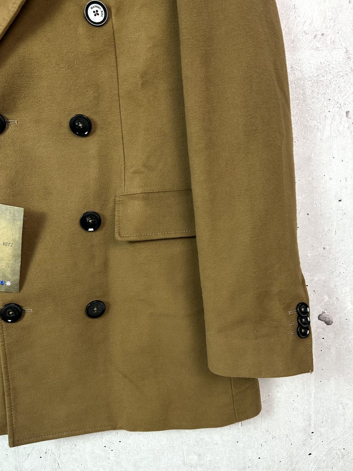 Other NWT Manuel Ritz Double Breasted Cotton Mustard Men’s Coat Size US M / EU 48-50 / 2 - 5 Thumbnail