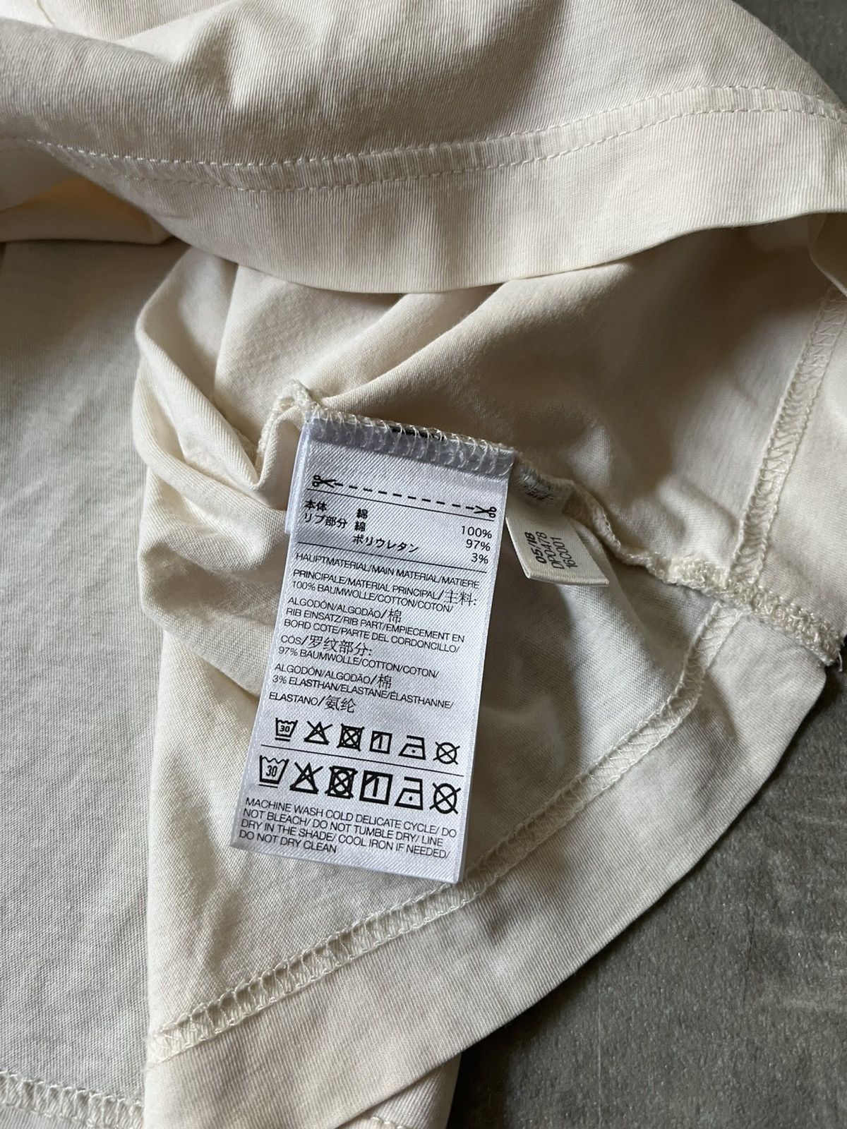 Adidas × Y-3 × Yohji Yamamoto Y-3 Yohji Yamamoto Adidas embroidered logo T-shirt beige Size US M / EU 48-50 / 2 - 10 Thumbnail