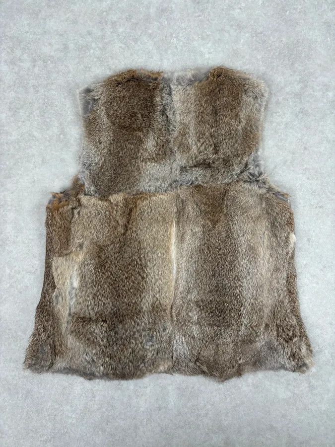 CLOSED 1990s Closed Brown Cozy Fur Vest Size S / US 4 / IT 40 - 5 Thumbnail