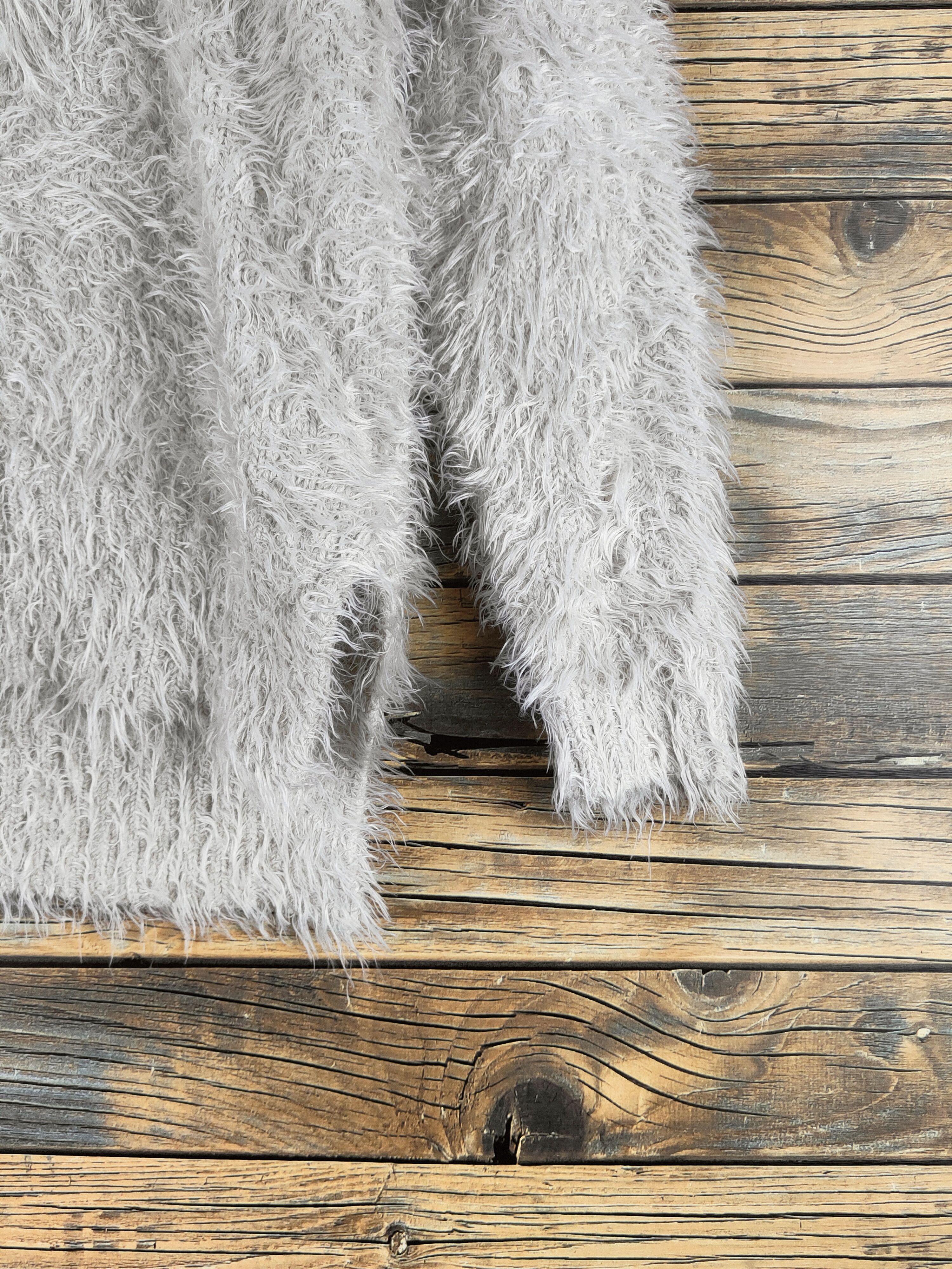 Japanese Brand DL Bayflow Ivory Fur Mohair Knitwear #46-464 Size S / US 4 / IT 40 - 6 Thumbnail