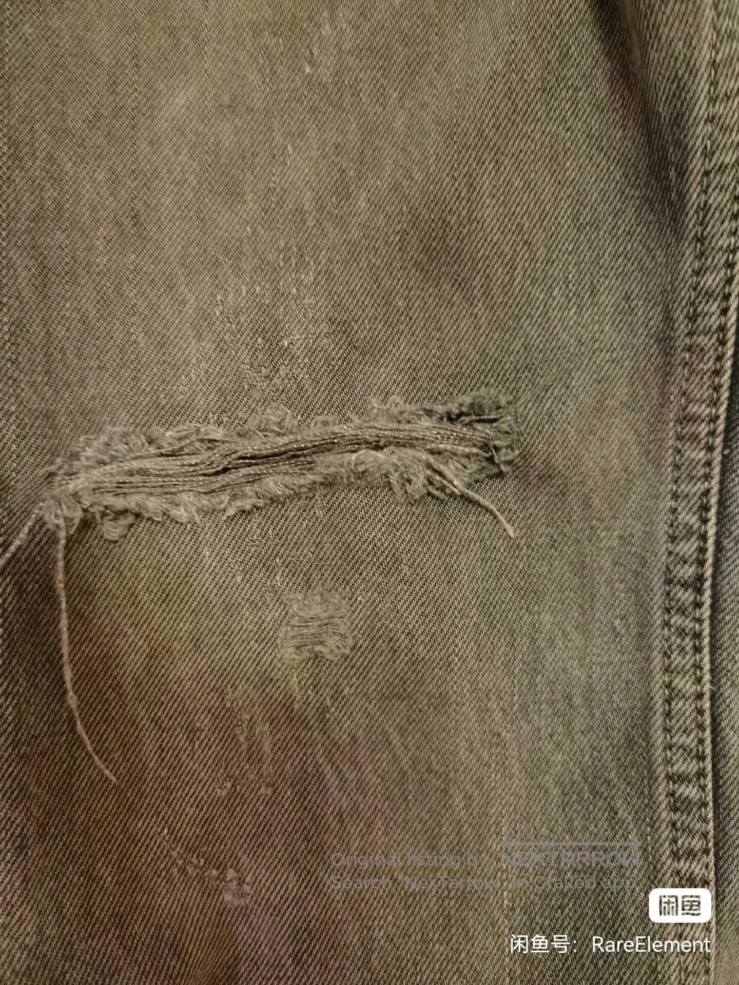 Number (N)ine Playboi Carti Distressed Black Denim Pants. Size US 30 / EU 46 - 8 Thumbnail