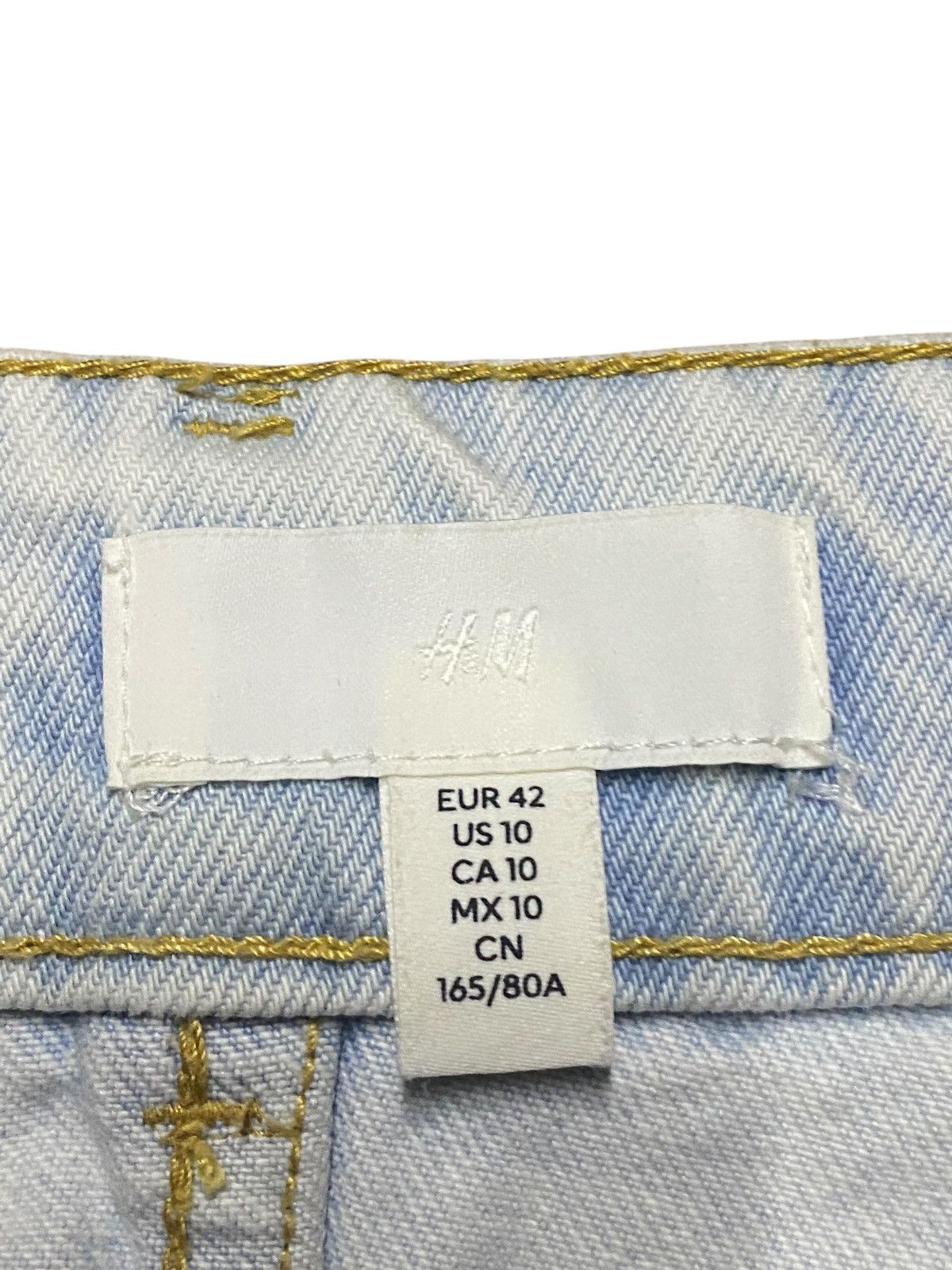 Balmain × H&M Vintage H&M Light Wash Super Wide Leg Jeans Size US 33 - 16 Thumbnail