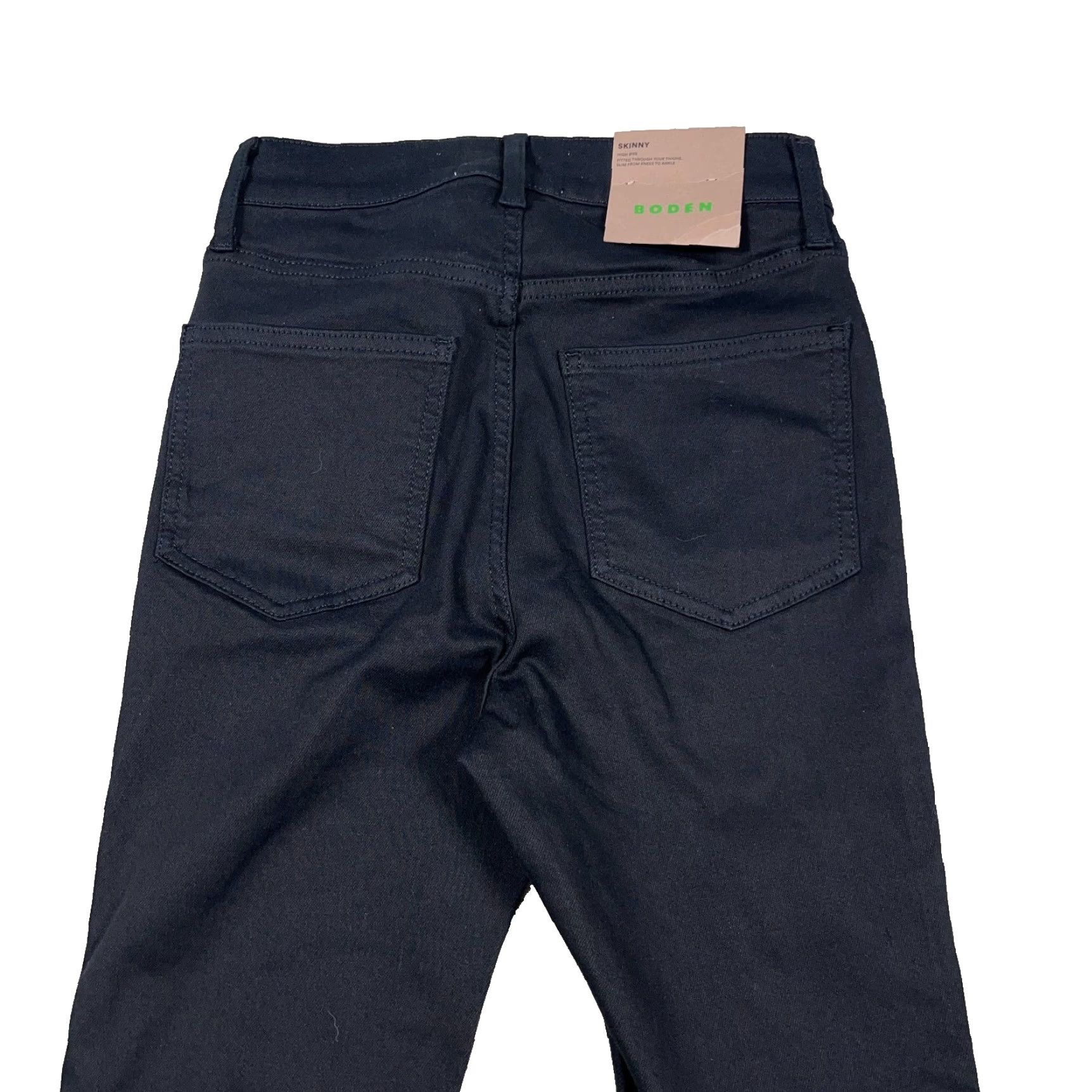 Boden Boden Skinny Jeans Women 28x32 Black High Rise Denim Stretch Jeans Slim 5-Pocket Charcoal Wash Size 28" / US 6 / IT 42 - 4 Thumbnail