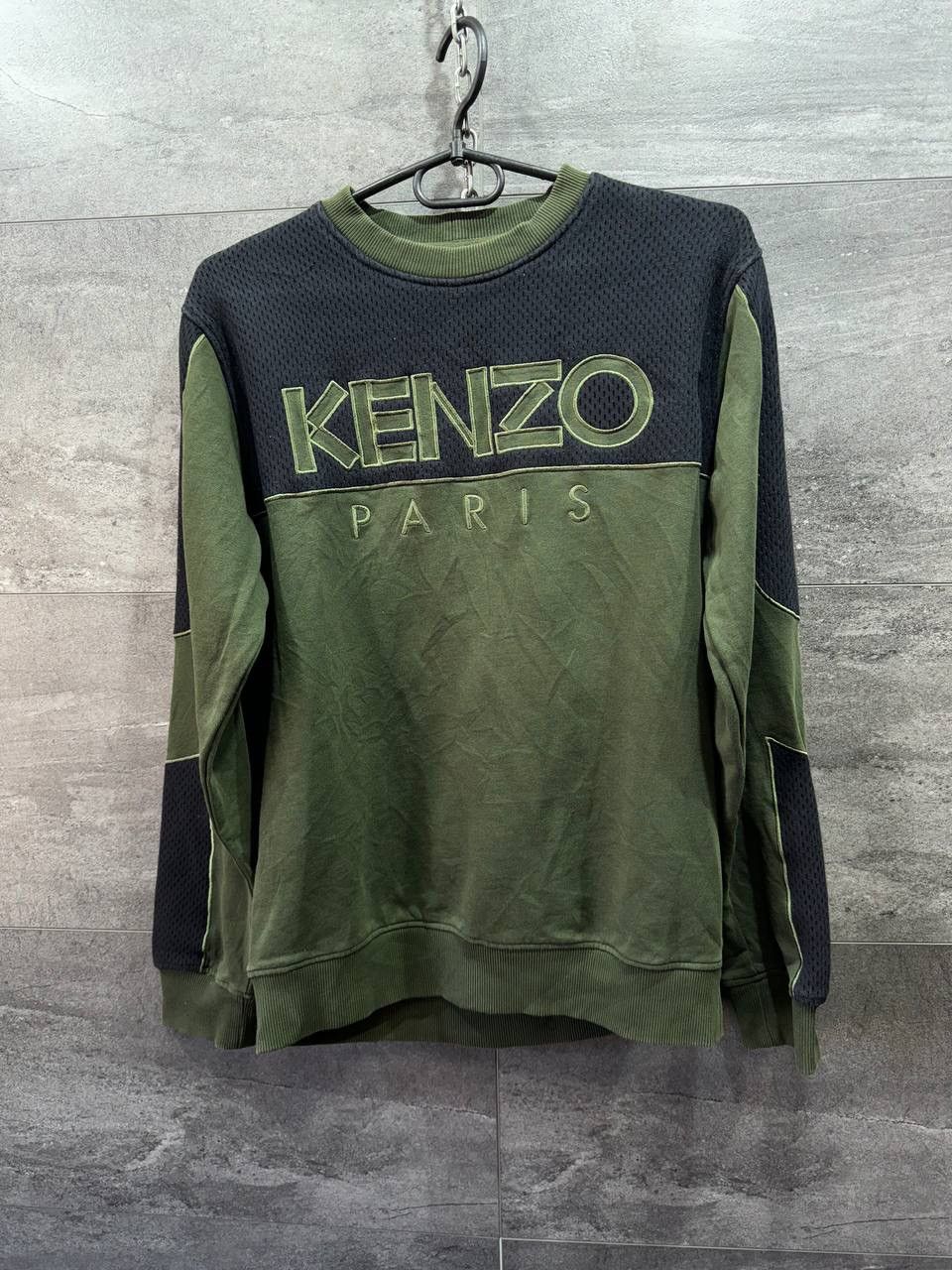 Kenzo KENZO Logo embroidery army green sweatshirt Size US XS / EU 42 / 0 - 1 Thumbnail