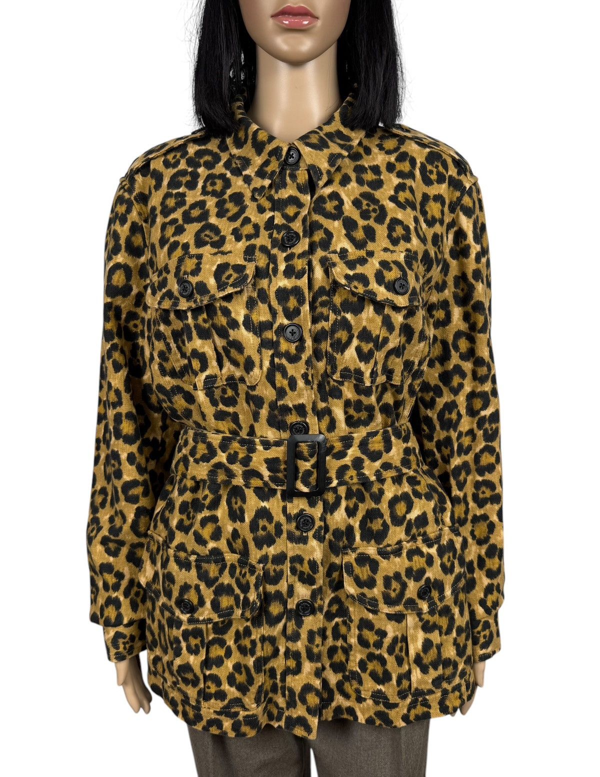 Lauren Ralph Lauren × Ralph Lauren Lauren Ralph Lauren Linen-Cotton Printed Jacket Belted Leo Size XL / US 12-14 / IT 48-50 - 3 Thumbnail