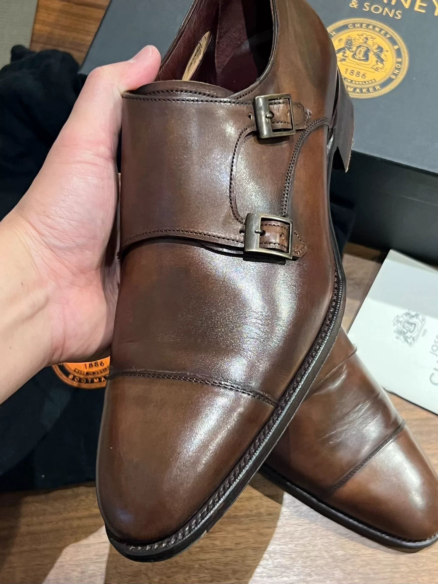Cheaney Cheaney Imperial Handcrafted Monk Shoes Size US 9.5 / EU 42-43 - 1 Thumbnail