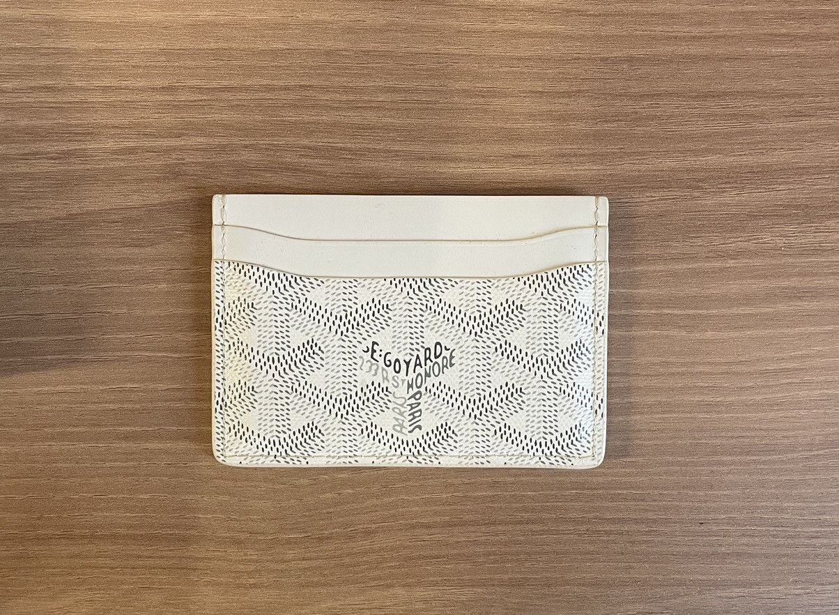 White Goyard Card Holder | Grailed