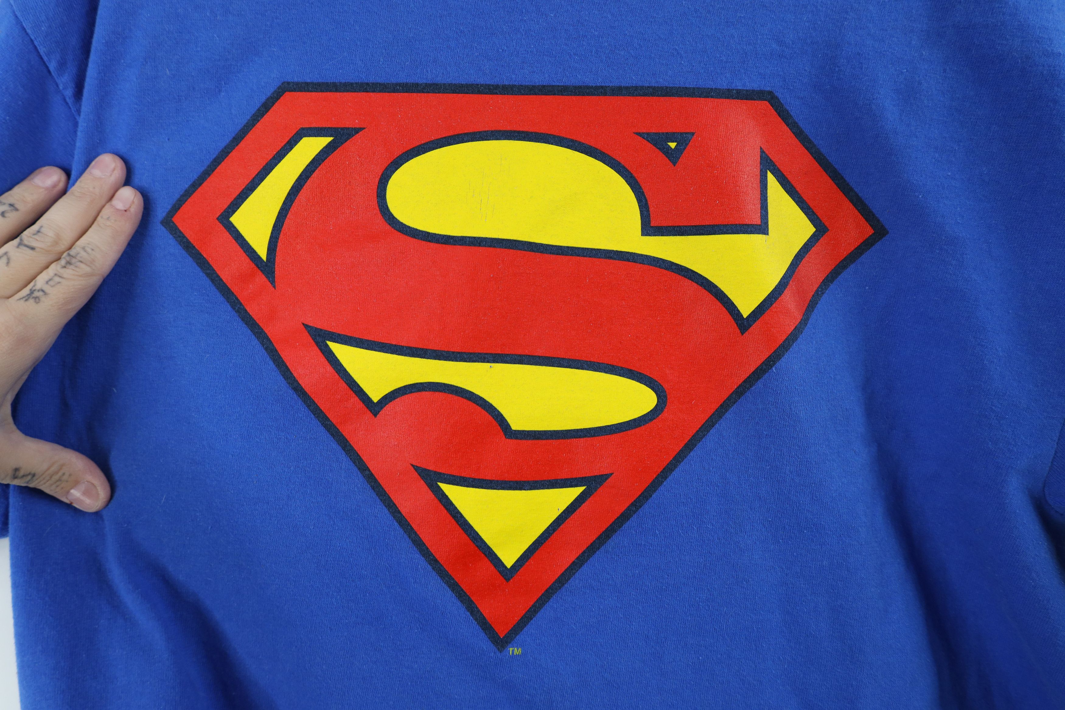 DC Comics Vintage Y2K DC Comics Superman Crest Short Sleeve T-Shirt Size US L / EU 52-54 / 3 - 4 Thumbnail