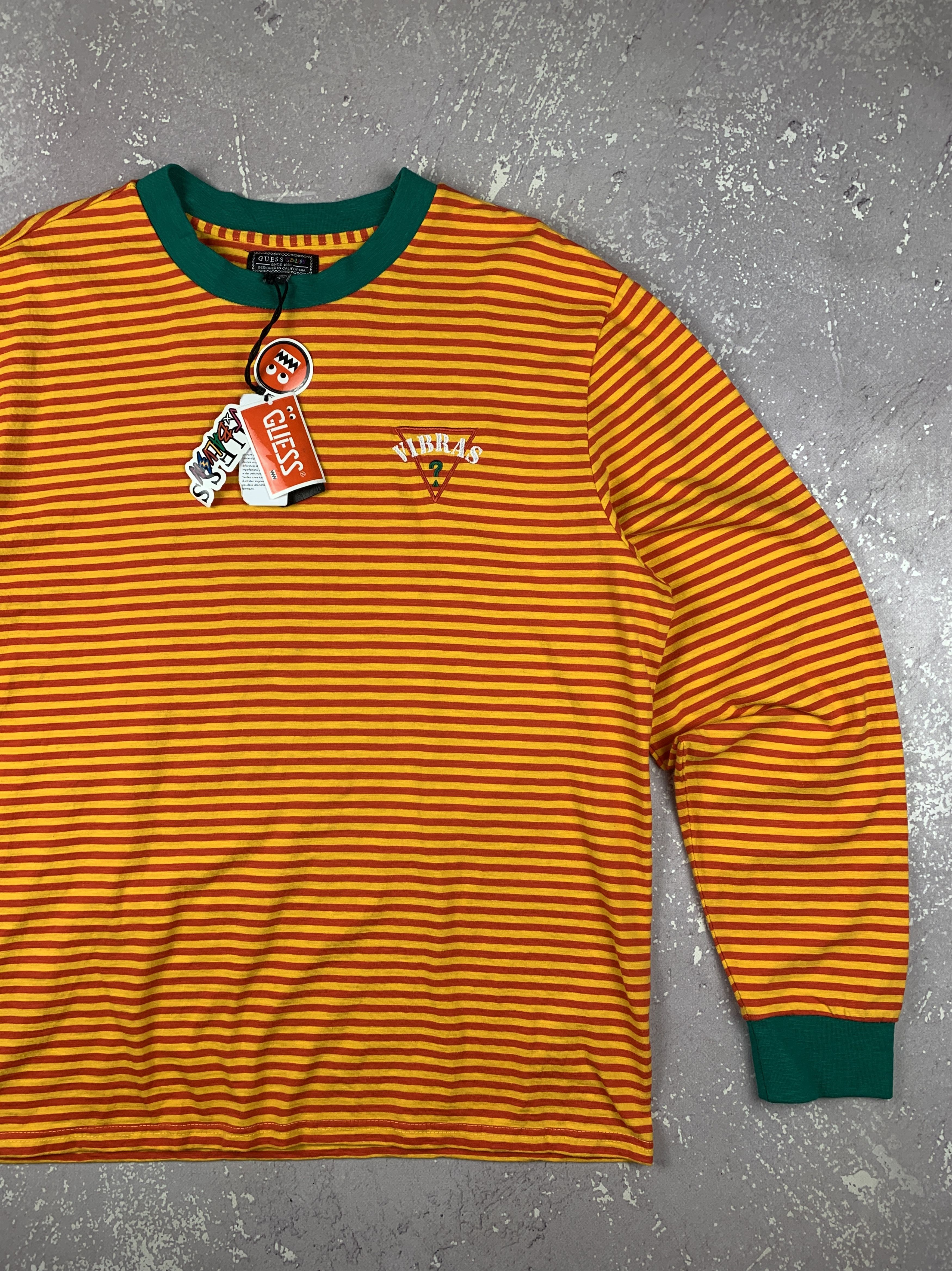 Guess × J Balvin GUESS x J Balvin Vibras Tour Striped Long Sleeve Shirt Size US XL / EU 56 / 4 - 2 Thumbnail