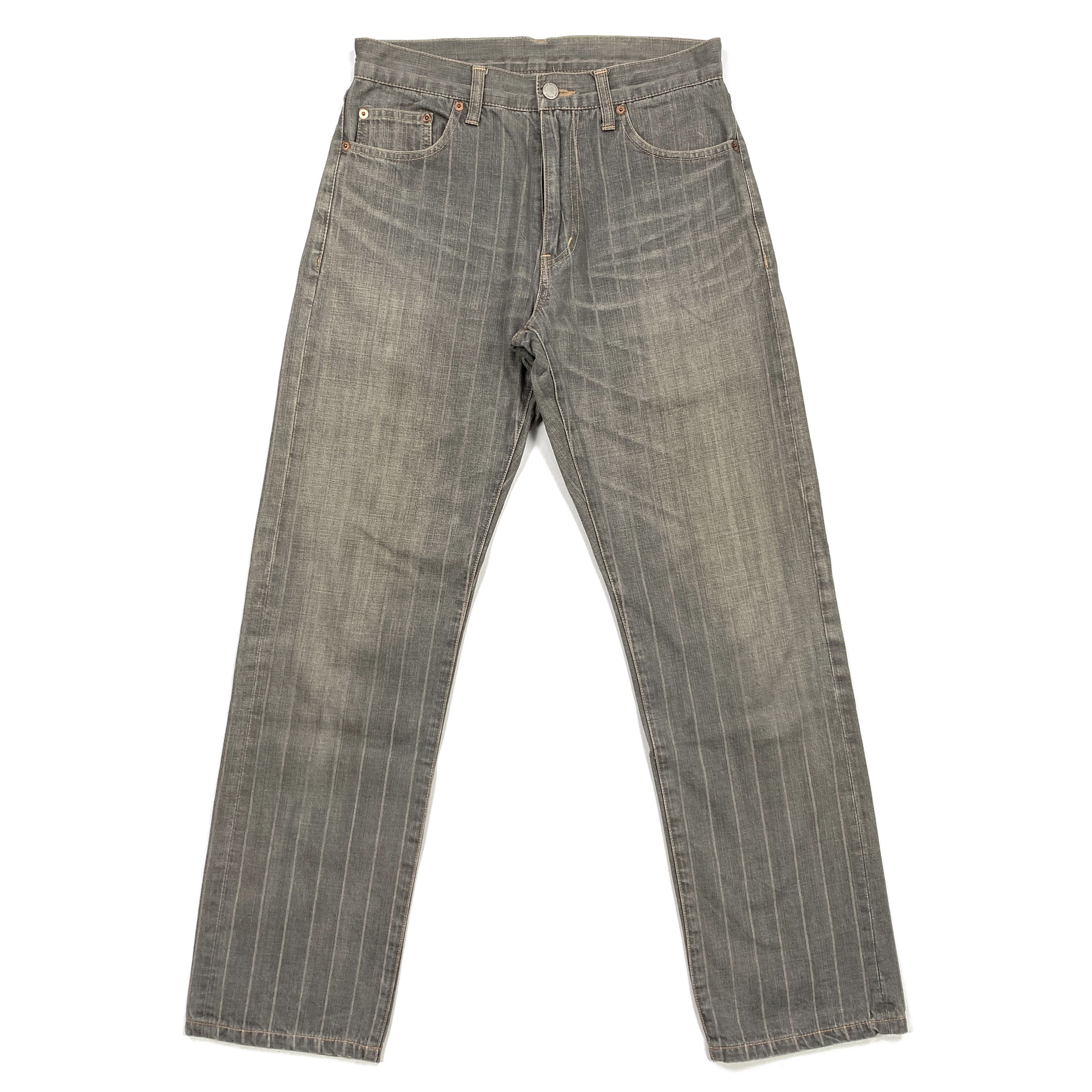 Comme des Garcons Homme Plus 2004 Striped / Paisley Denim Jeans Size US 30 / EU 46 - 2 Thumbnail