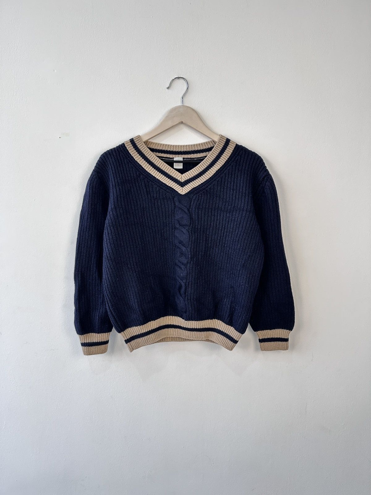 Eleventy Eleventy Italy Wool Cable Knit Sweater Preppy Style XL Size XL / US 12-14 / IT 48-50 - 1 Thumbnail