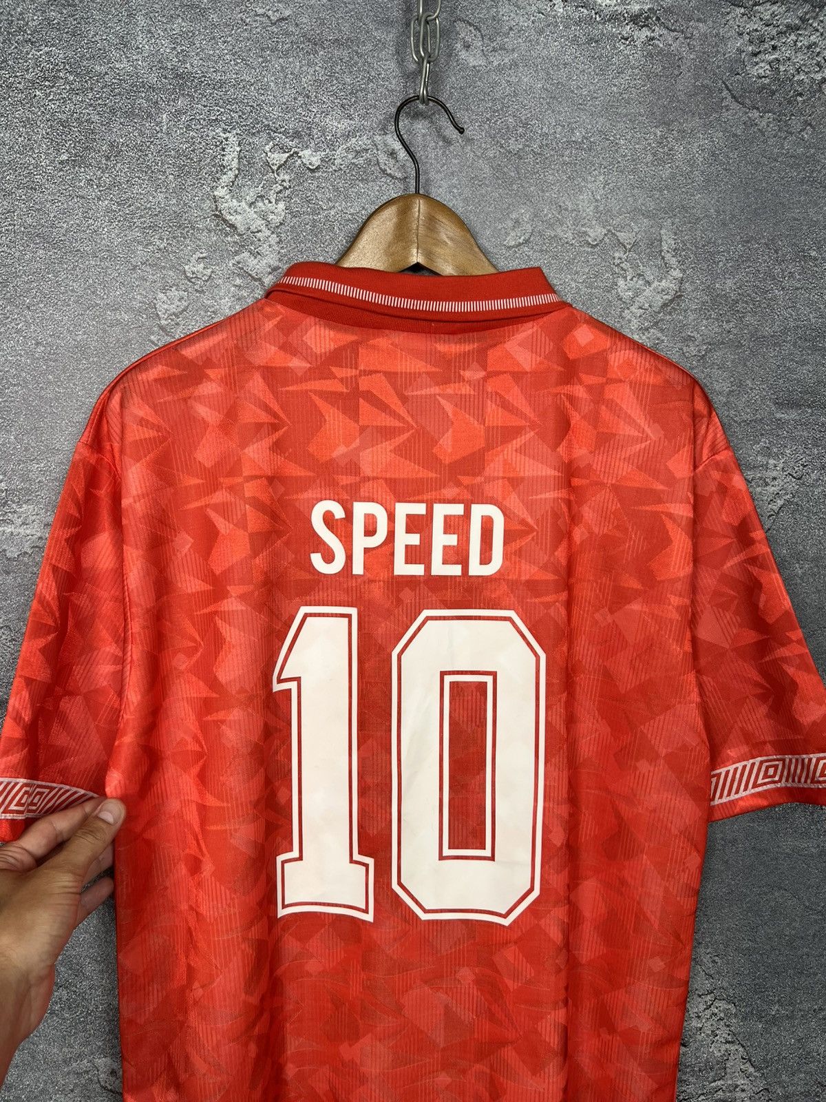 Umbro Vintage 1991 Wales #10 Speed Soccer Jersey T-shirt Size US XL / EU 56 / 4 - 9 Thumbnail