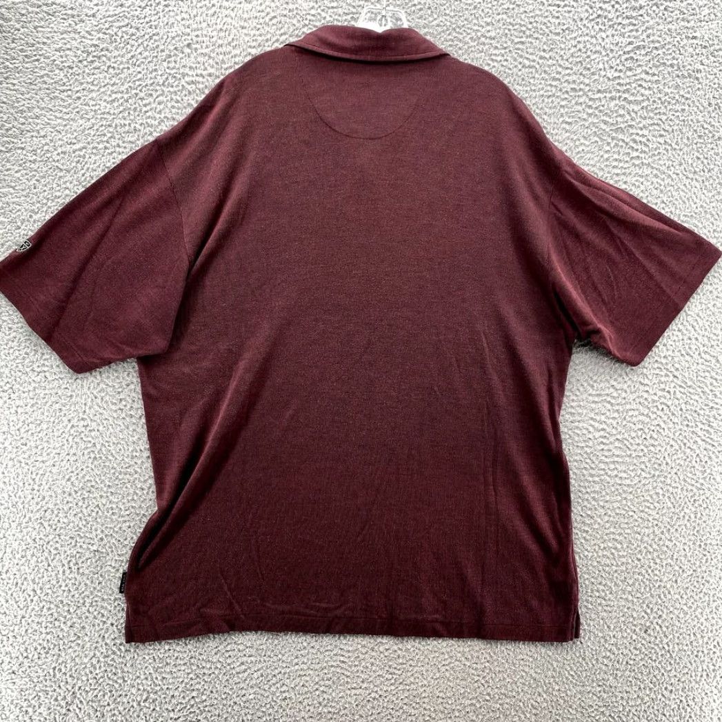 Nike VINTAGE Nike Tiger Woods Polo Shirt XL Maroon Golf Performance Athleisure Sports Shirt Men Short Sleeve Polo Size US XL / EU 56 / 4 - 7 Thumbnail
