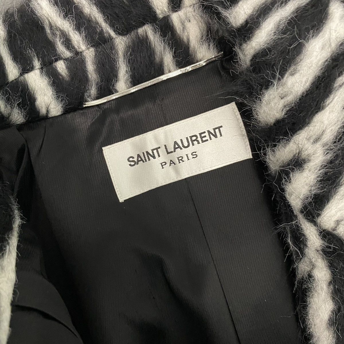 Saint Laurent Paris Saint Laurent Zebra Fur Coat in Large Size US L / EU 52-54 / 3 - 5 Thumbnail