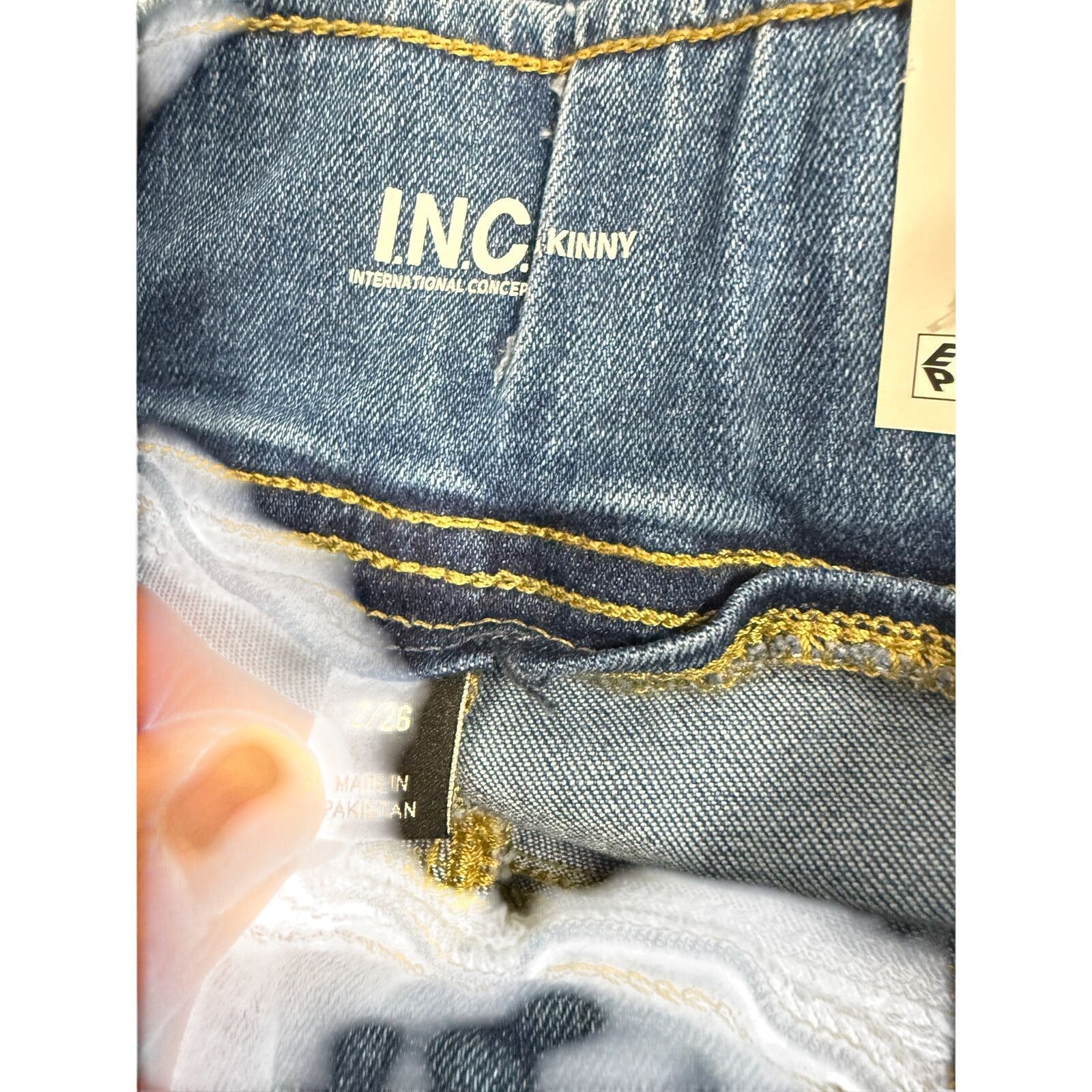 Macys INC International Concepts Jeans sz 2 Skinny Crop NEW # G649 Size 26" / US 2 / IT 38 - 5 Thumbnail