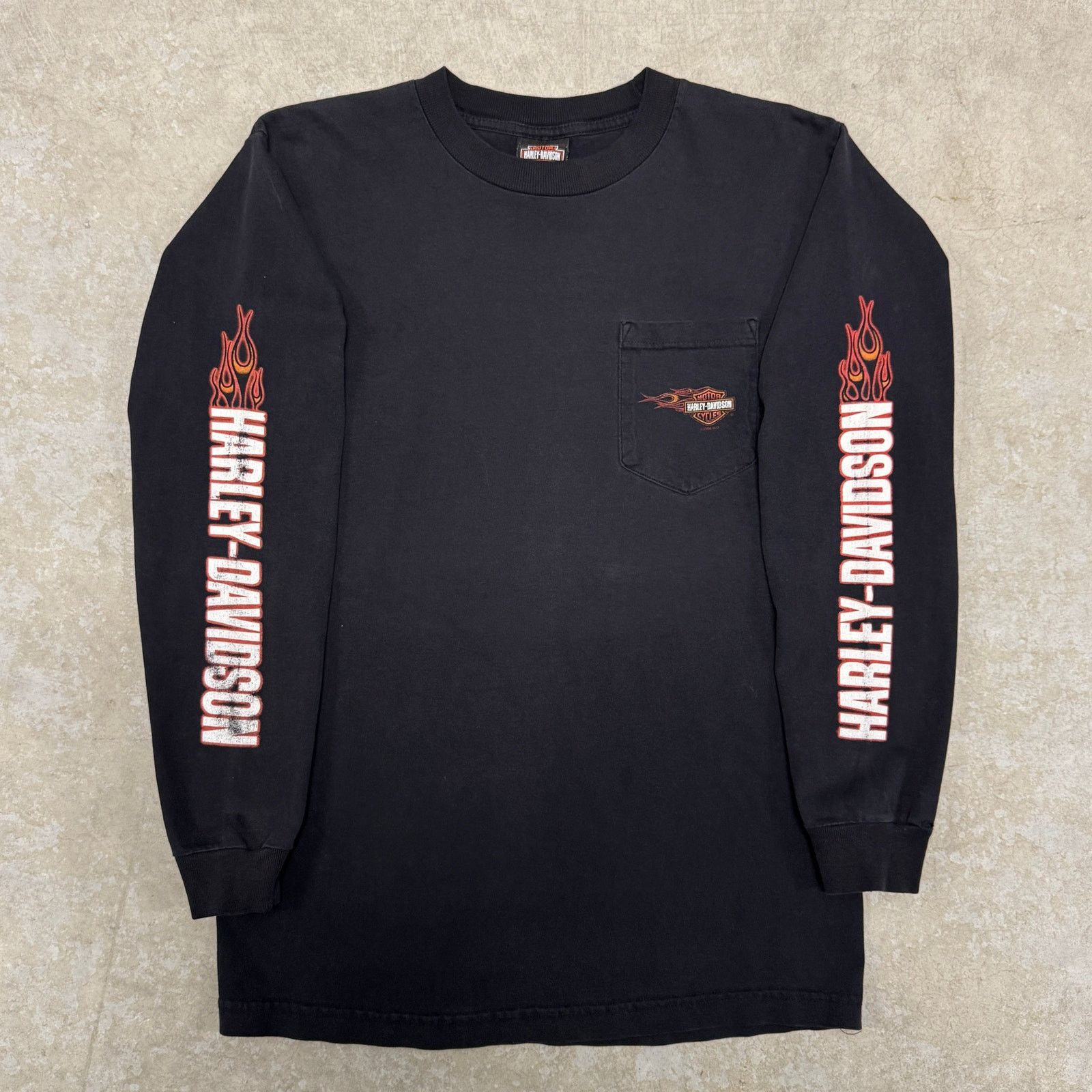 Harley Davidson Vintage Harley Davidson Longsleeve Pocket Shirt Size US M / EU 48-50 / 2 - 1 Thumbnail
